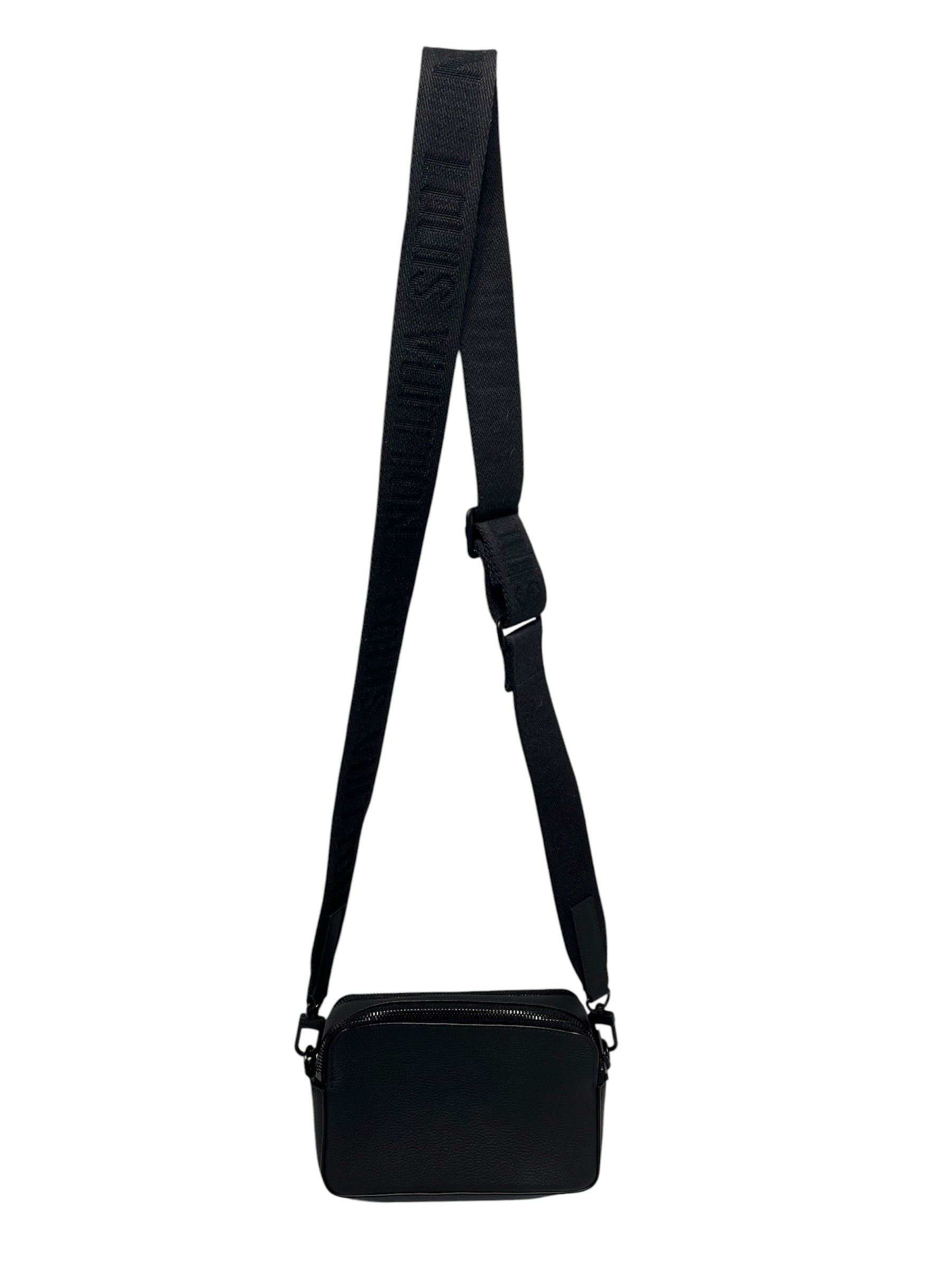 LOUIS VUITTON/Cross Body Bag/Leather/BLK/alpha wearable wallet view 3