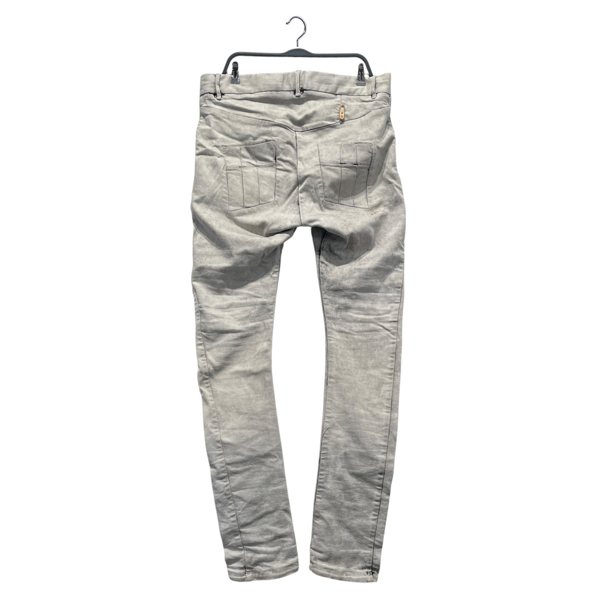 11 By Boris Bidjan Saberi/Skinny Pants/XL/Denim/GRY/Button Fly/P13 TIGHT FIT BLEACH PUNK WASH view 2