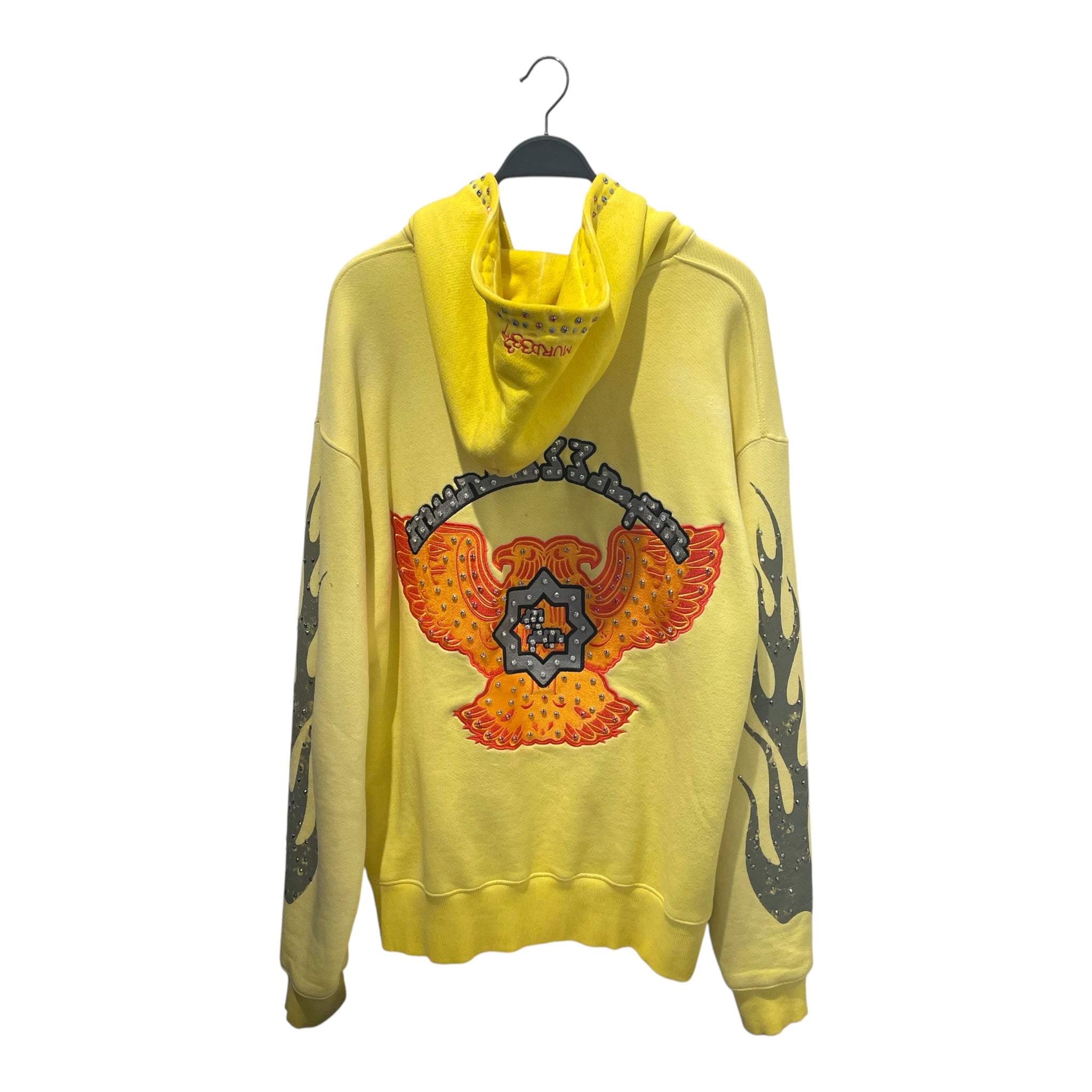 MURD333R.FM/Zip Up Hoodie/L/Cotton/YEL/HARLEY GRAPHIC view 2