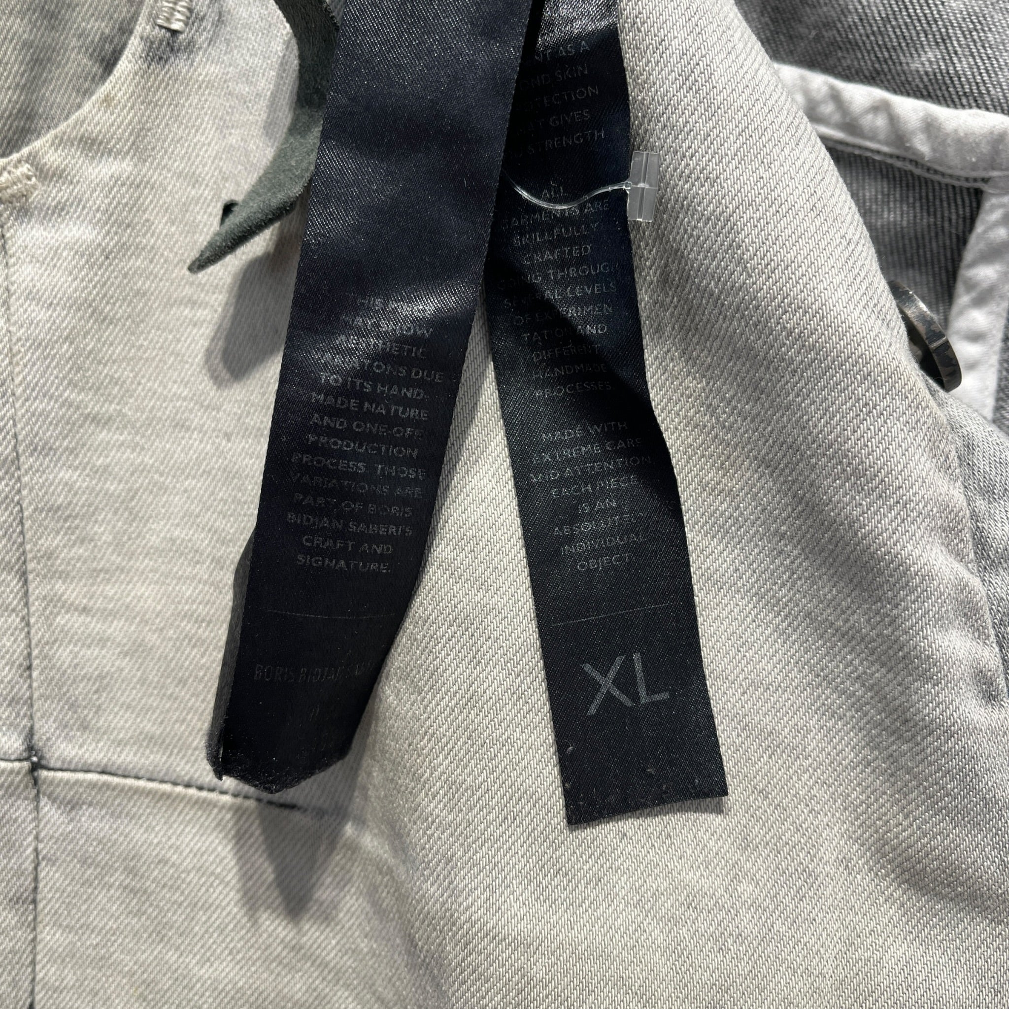 11 By Boris Bidjan Saberi/Skinny Pants/XL/Denim/GRY/Button Fly/P13 TIGHT FIT BLEACH PUNK WASH view 4