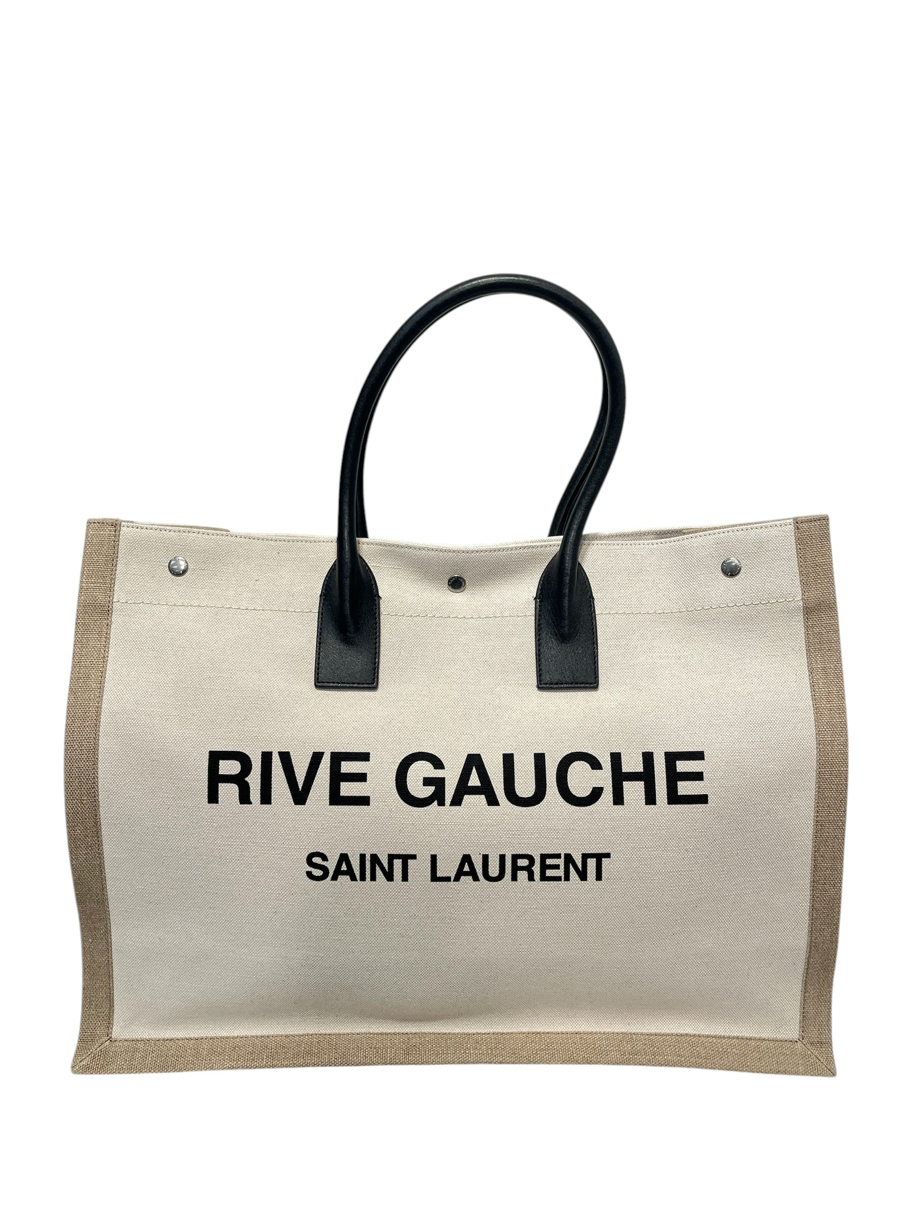 SAINT LAURENT/Tote Bag/Graphic/Cotton/BEG/alm4599290 1121 view 1