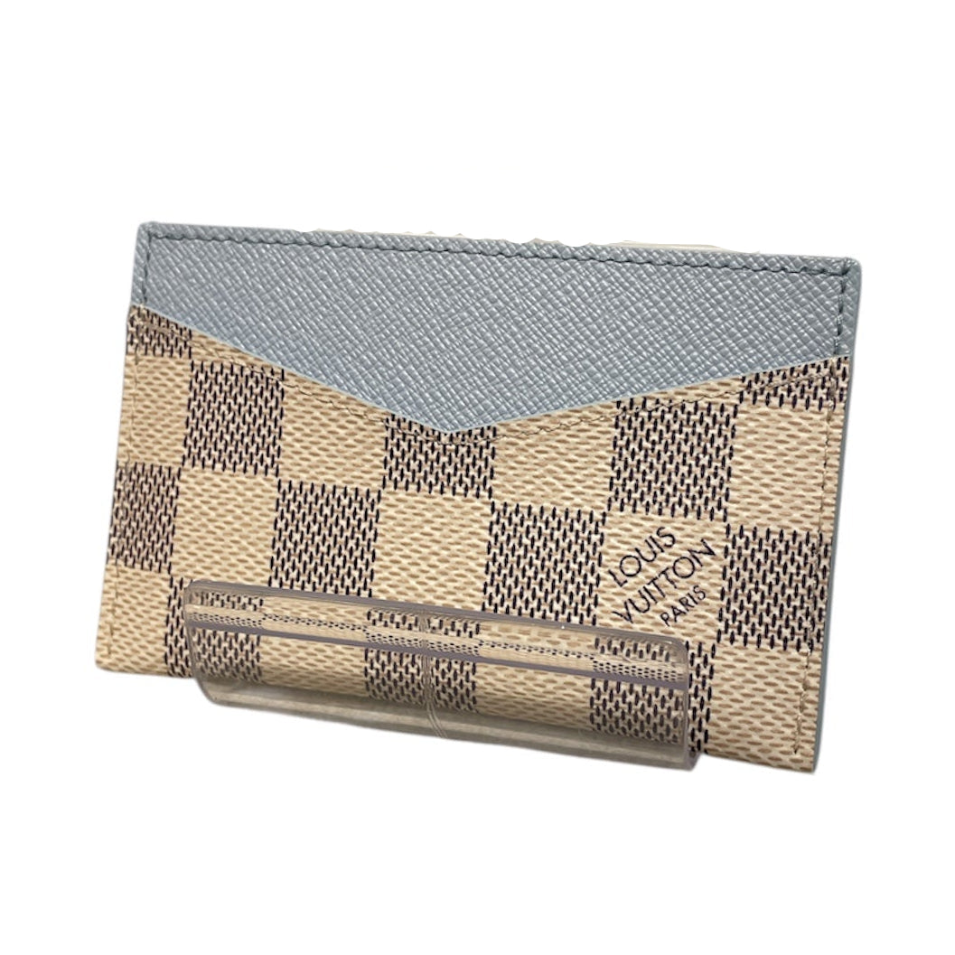 LOUIS VUITTON/Wallet/All Over Print/Leather/CRM/Daily Cardholder (Blue) view 1