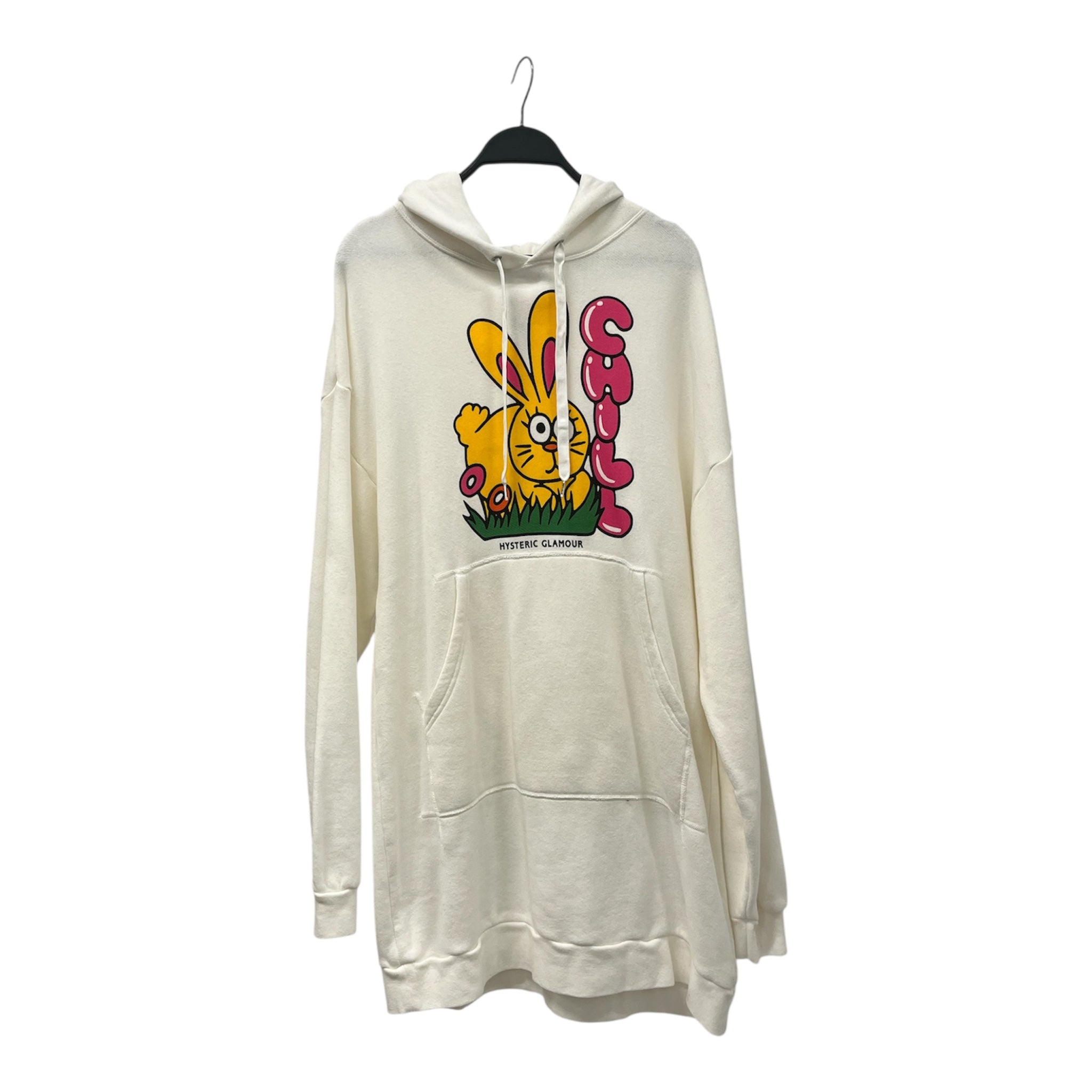 HYSTERIC GLAMOUR/Hoodie[PO]/FREE/White/Cotton/Graphic/ view 1