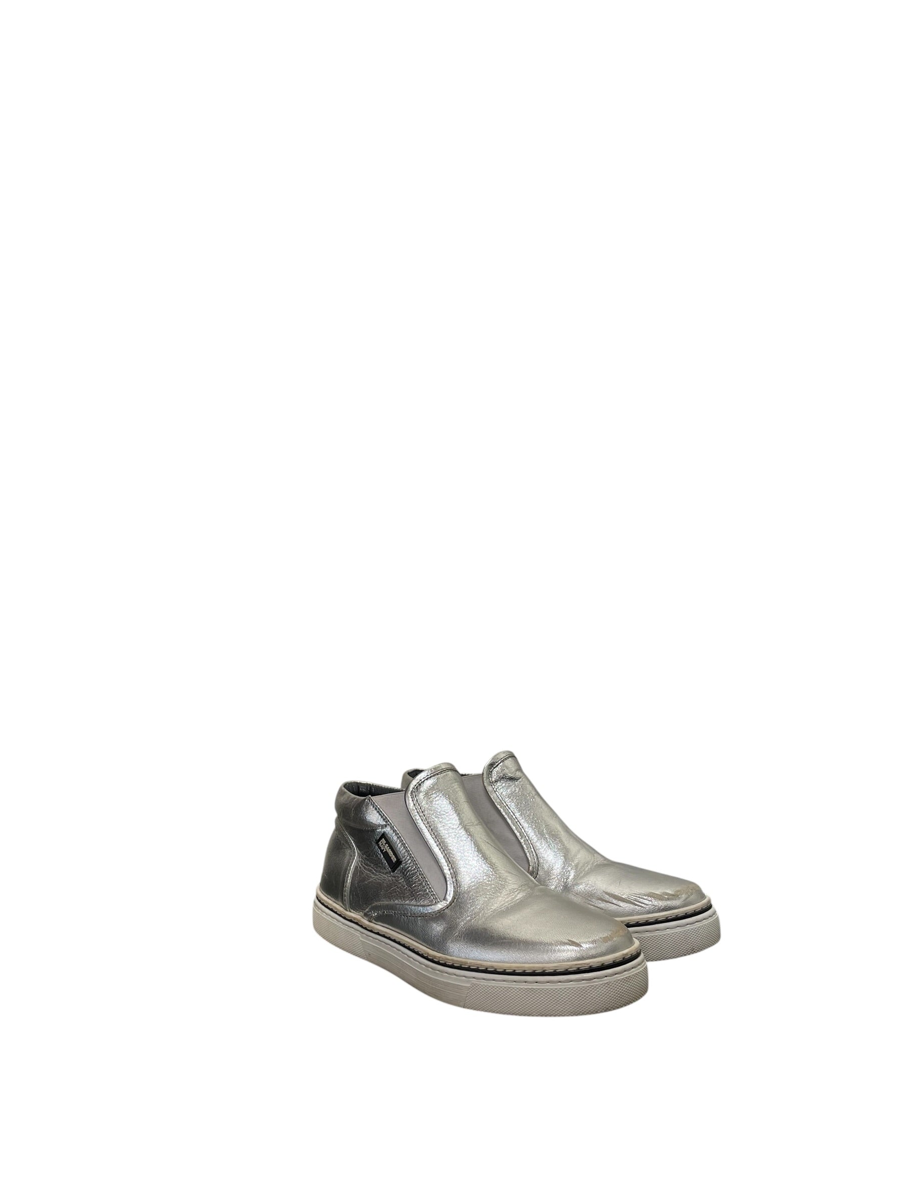 JIL SANDER///Hi-Sneakers/US 6/Plain/Faux Leather/SLV//W [Designers] Essentials/ view 1