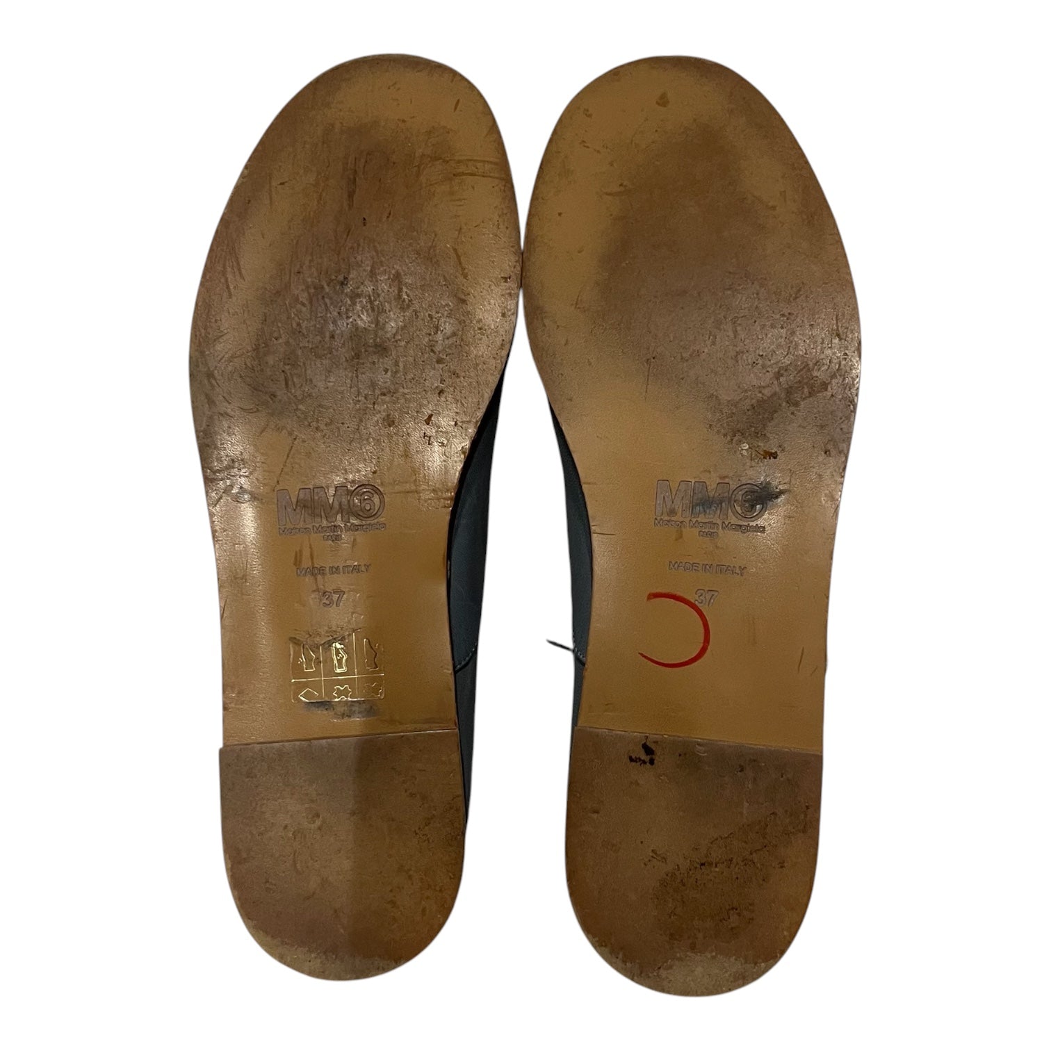 Maison Martin Margiela/Dress Shoes/US 6/Leather/BLU/two tone leather oxfords view 3
