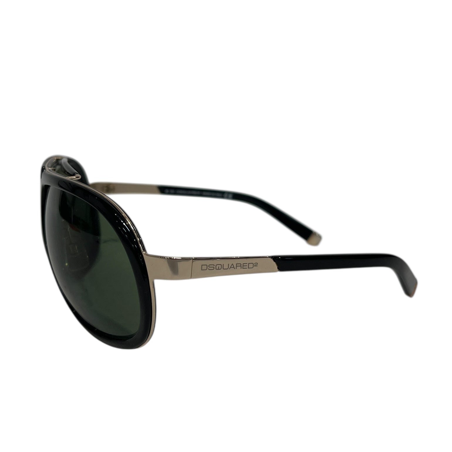 DSQUARED2/Sunglasses/Plastic/BLK/gold sides view 2