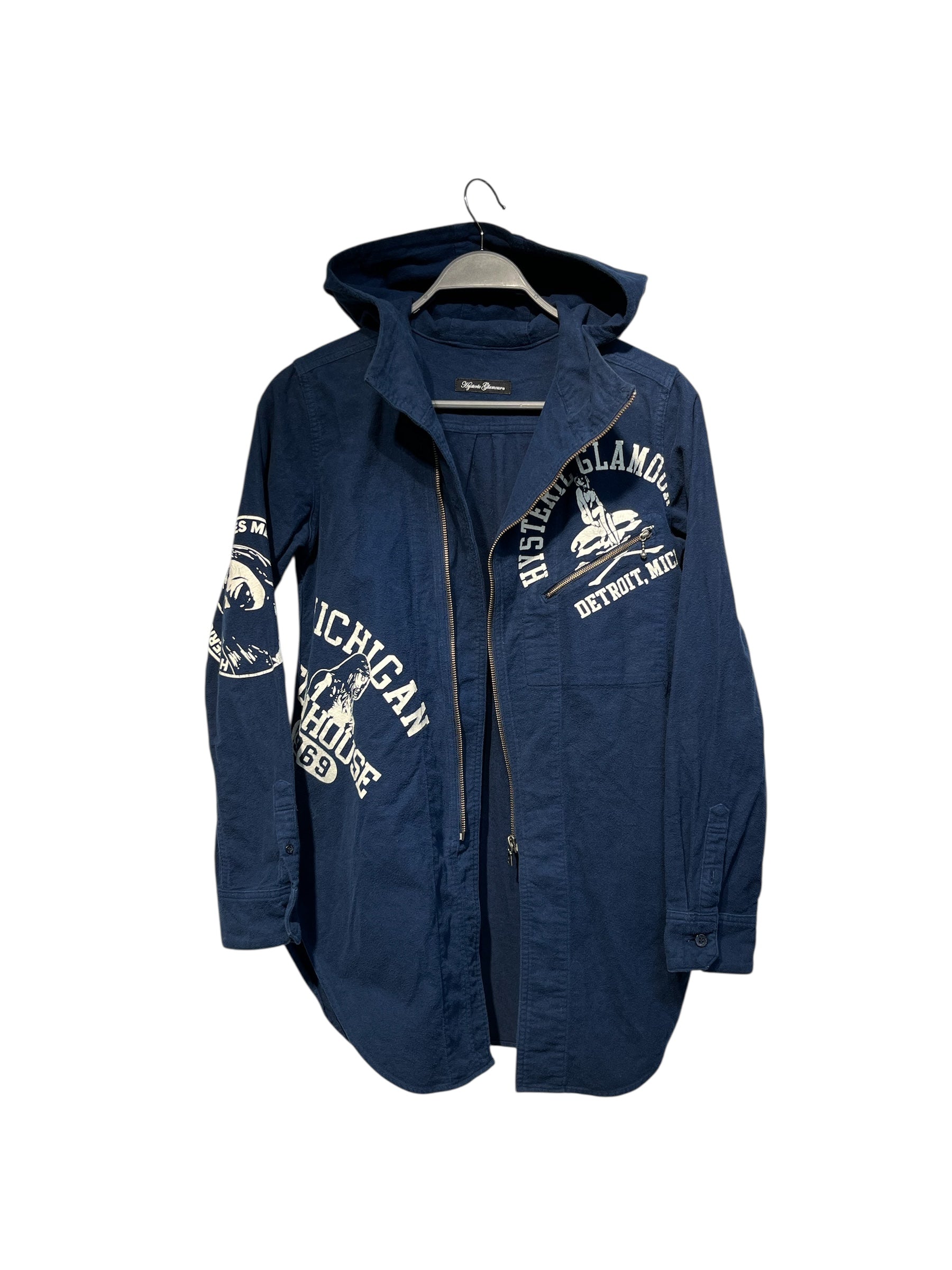HYSTERIC GLAMOUR/Zip Up Hoodie/Cotton/BLU/ view 2