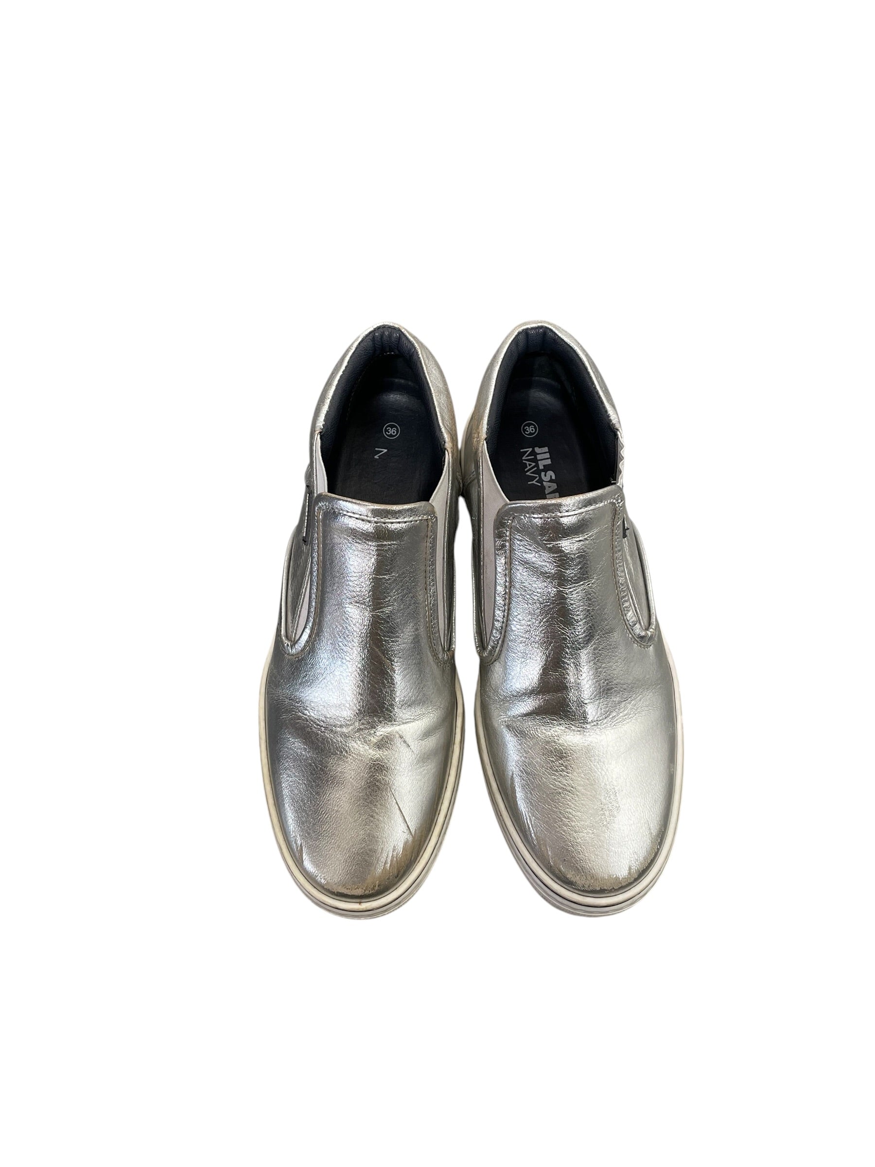 JIL SANDER///Hi-Sneakers/US 6/Plain/Faux Leather/SLV//W [Designers] Essentials/ view 3