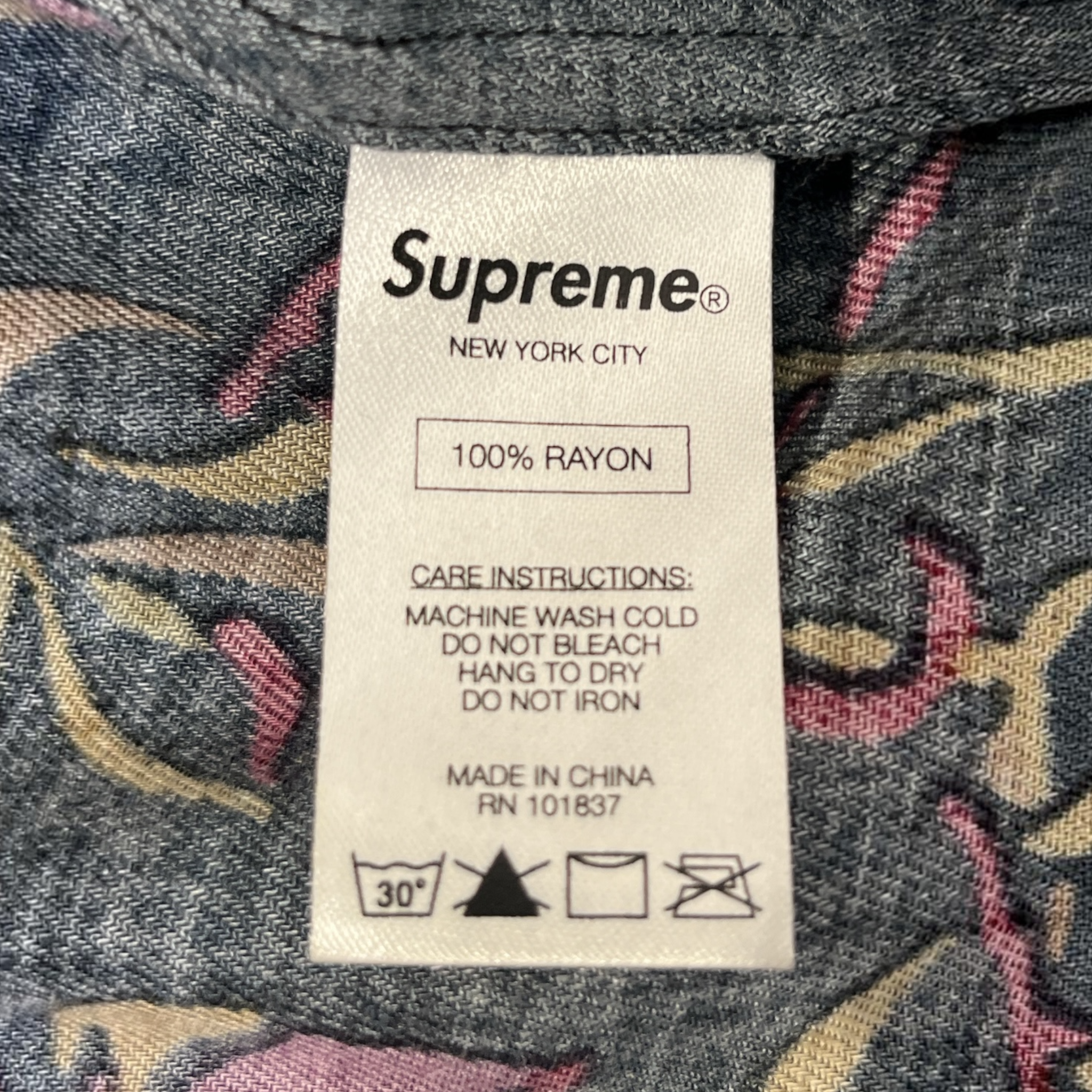 Supreme/LS Shirt/M/Cotton/BLK/All Over Print/MULT COLOR BIRDS view 3