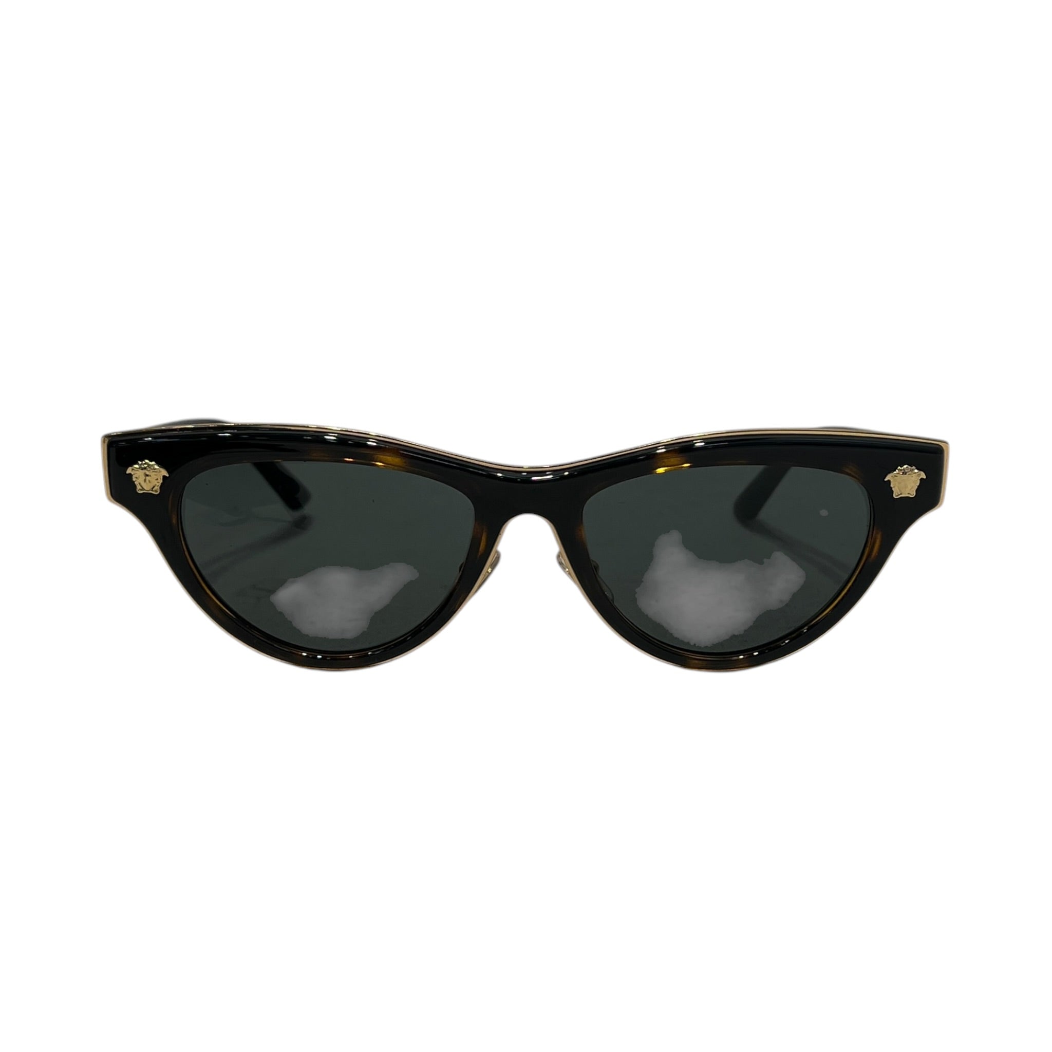 GIANNI VERSACE/Sunglasses/Tortoiseshell Pattern/BRW/L's/CATEYE WITH GOLD EMBLEM view 1