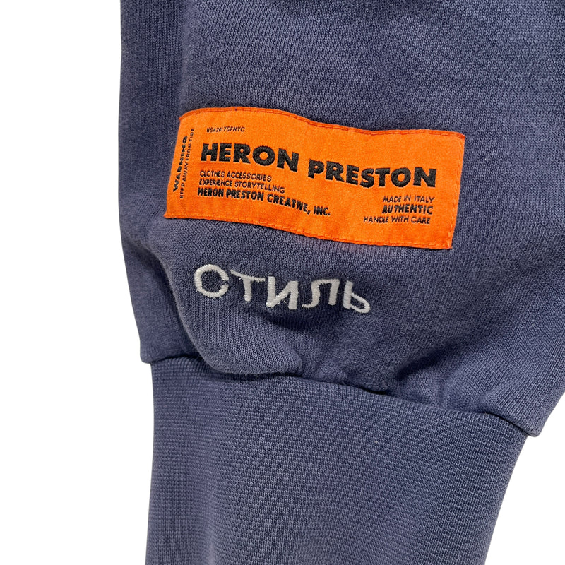 HERON PRESTON/Hoodie/M/Cotton/BLU/