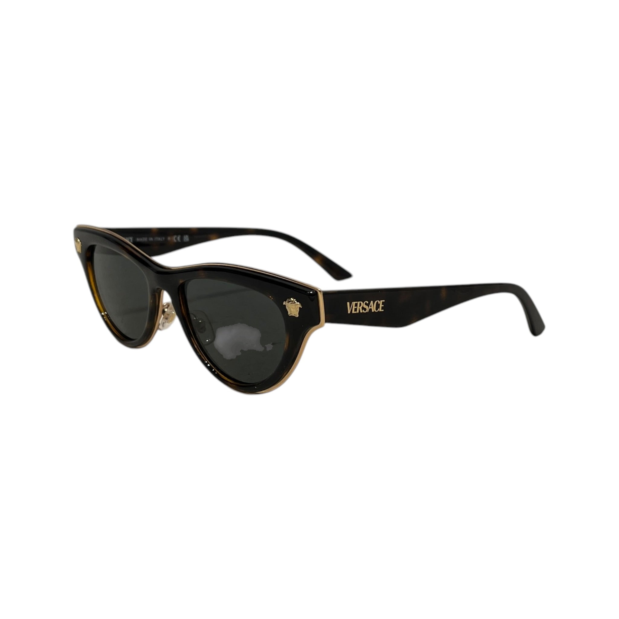 GIANNI VERSACE/Sunglasses/Tortoiseshell Pattern/BRW/L's/CATEYE WITH GOLD EMBLEM view 2