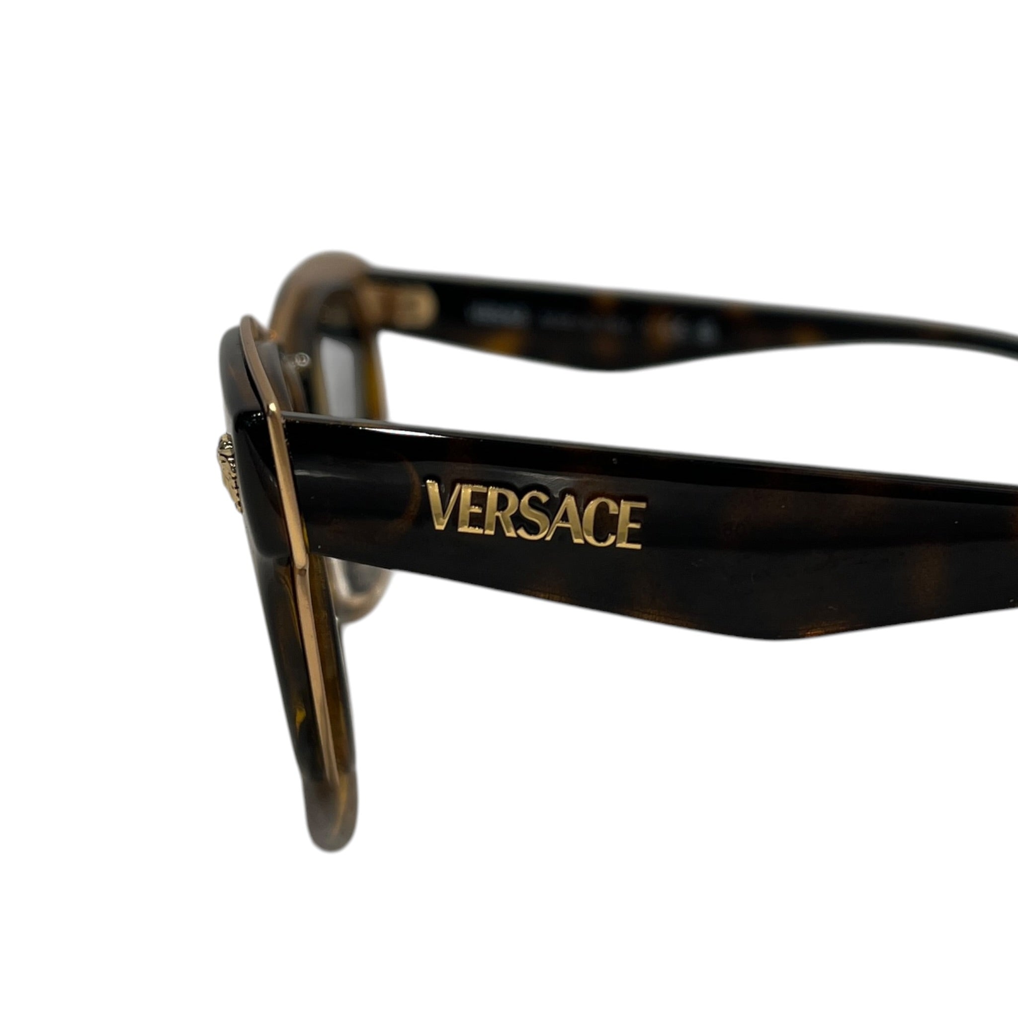 GIANNI VERSACE/Sunglasses/Tortoiseshell Pattern/BRW/L's/CATEYE WITH GOLD EMBLEM view 3