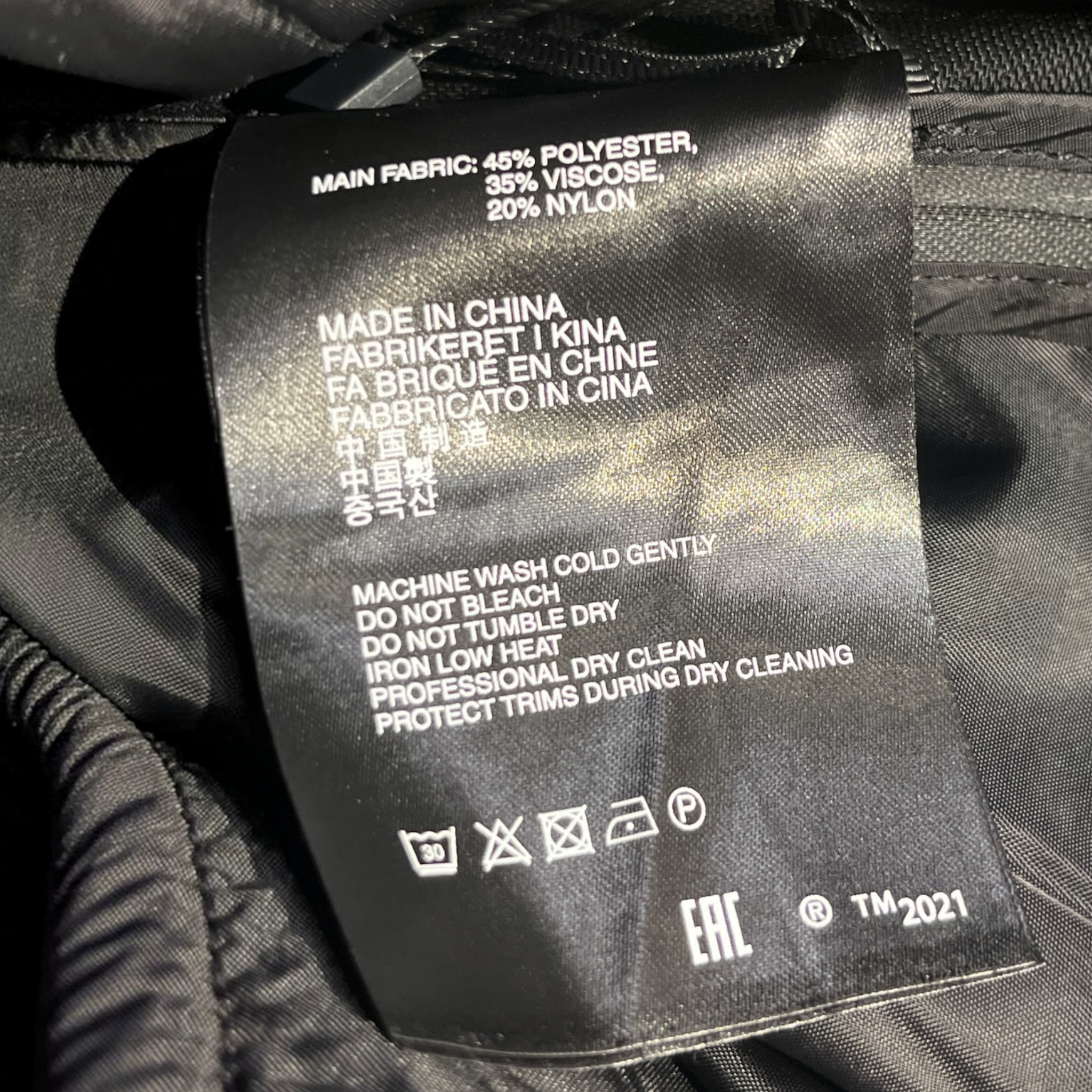 HELIOT EMIL/Straight Pants/34/Nylon/SLV/ view 3