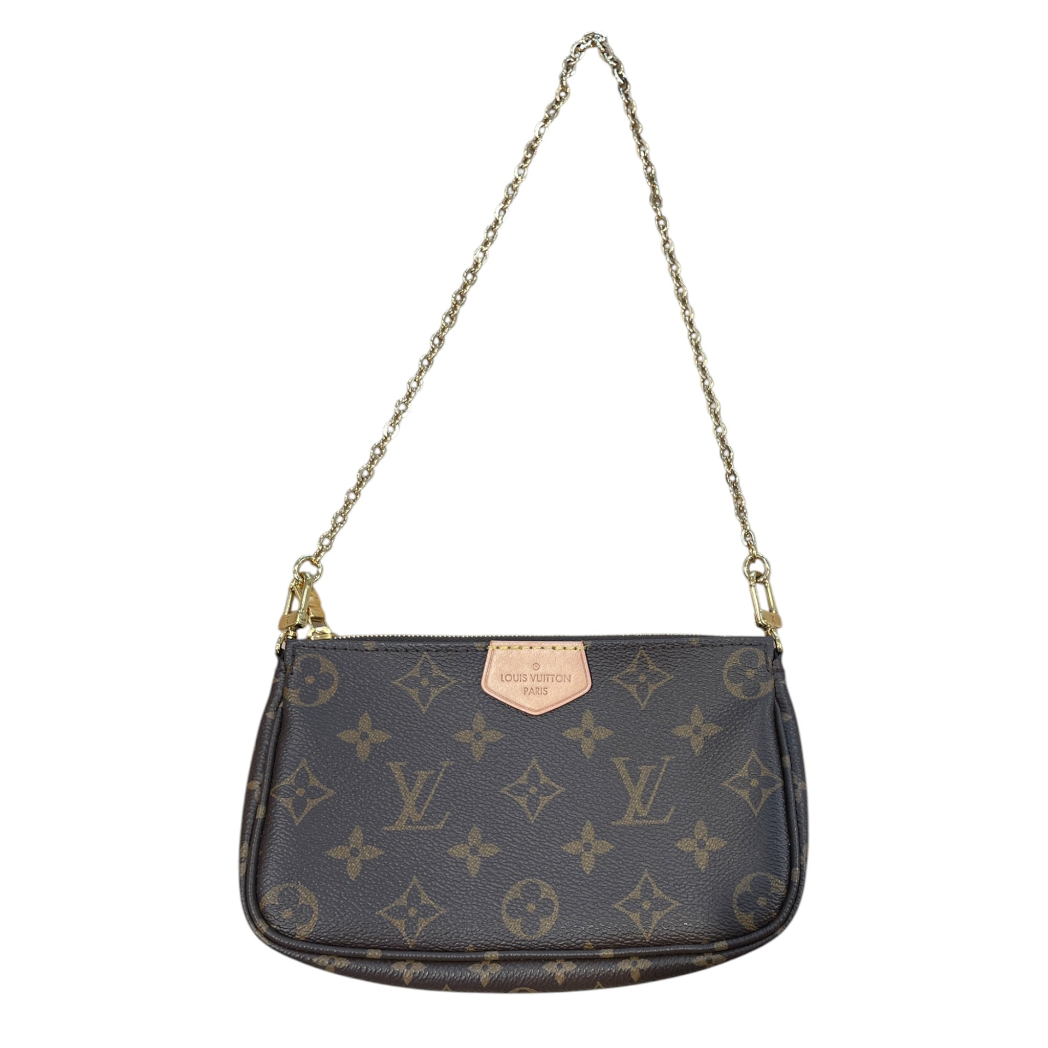 LOUIS VUITTON/Bag/Monogram/Leather/BRW/pochette view 1