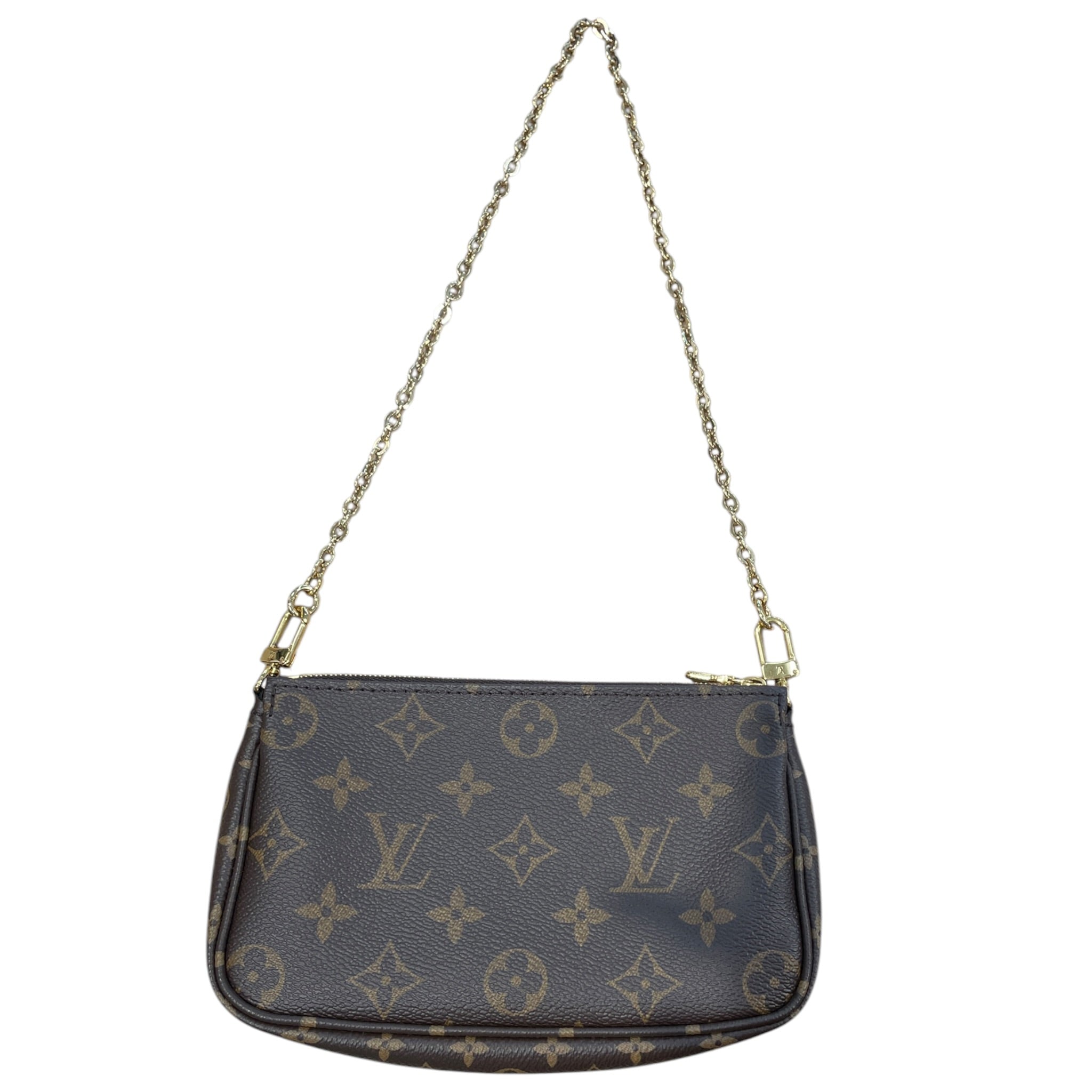 LOUIS VUITTON/Bag/Monogram/Leather/BRW/pochette view 2