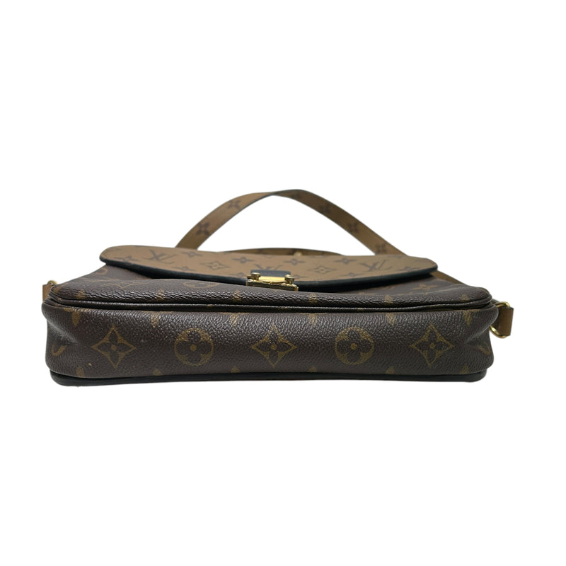 LOUIS VUITTON/Cross Body Bag/Monogram/Leather/BRW/POCHETTE