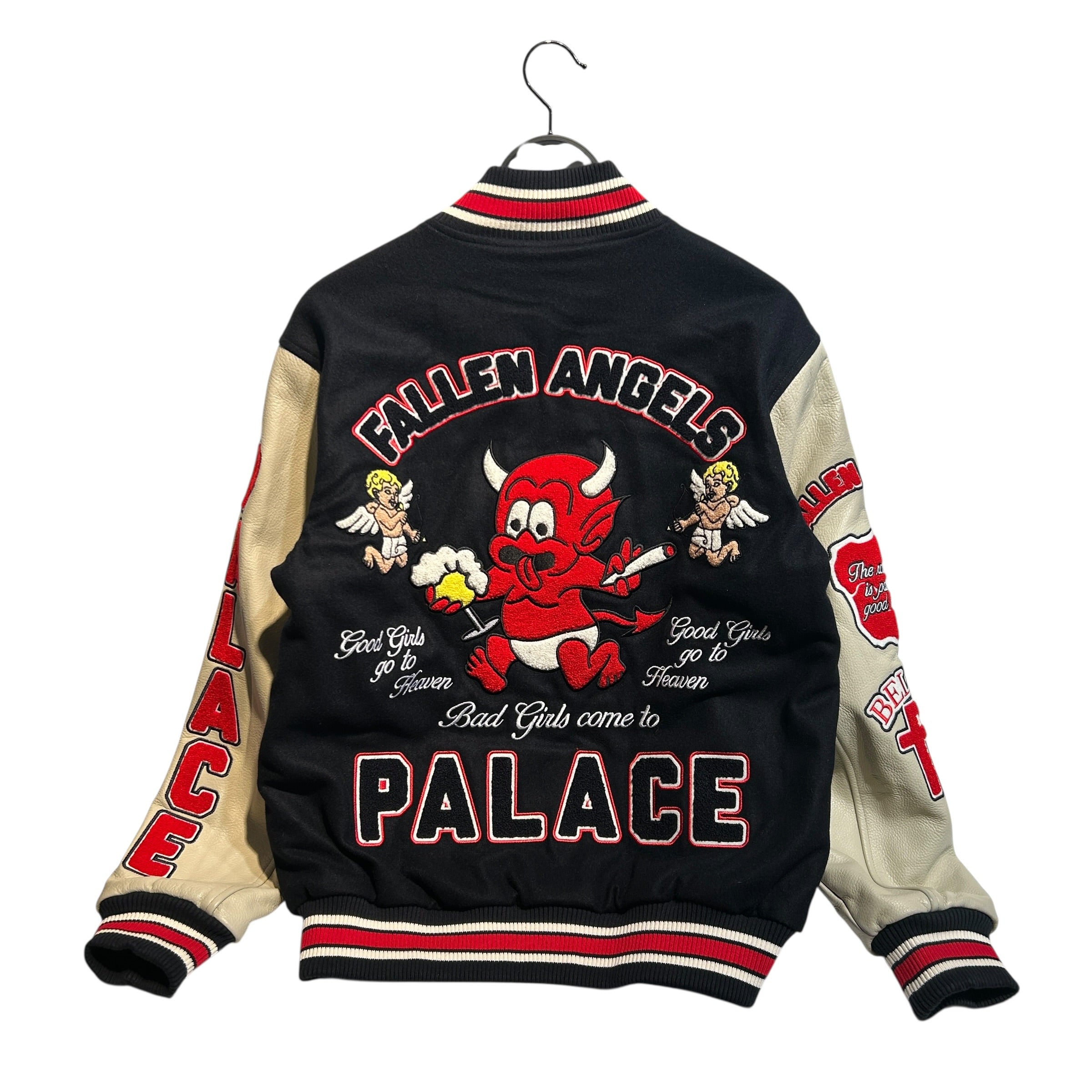 PALACE/Jacket/S/Polyester/NVY/Fallen Angels Varsity view 2