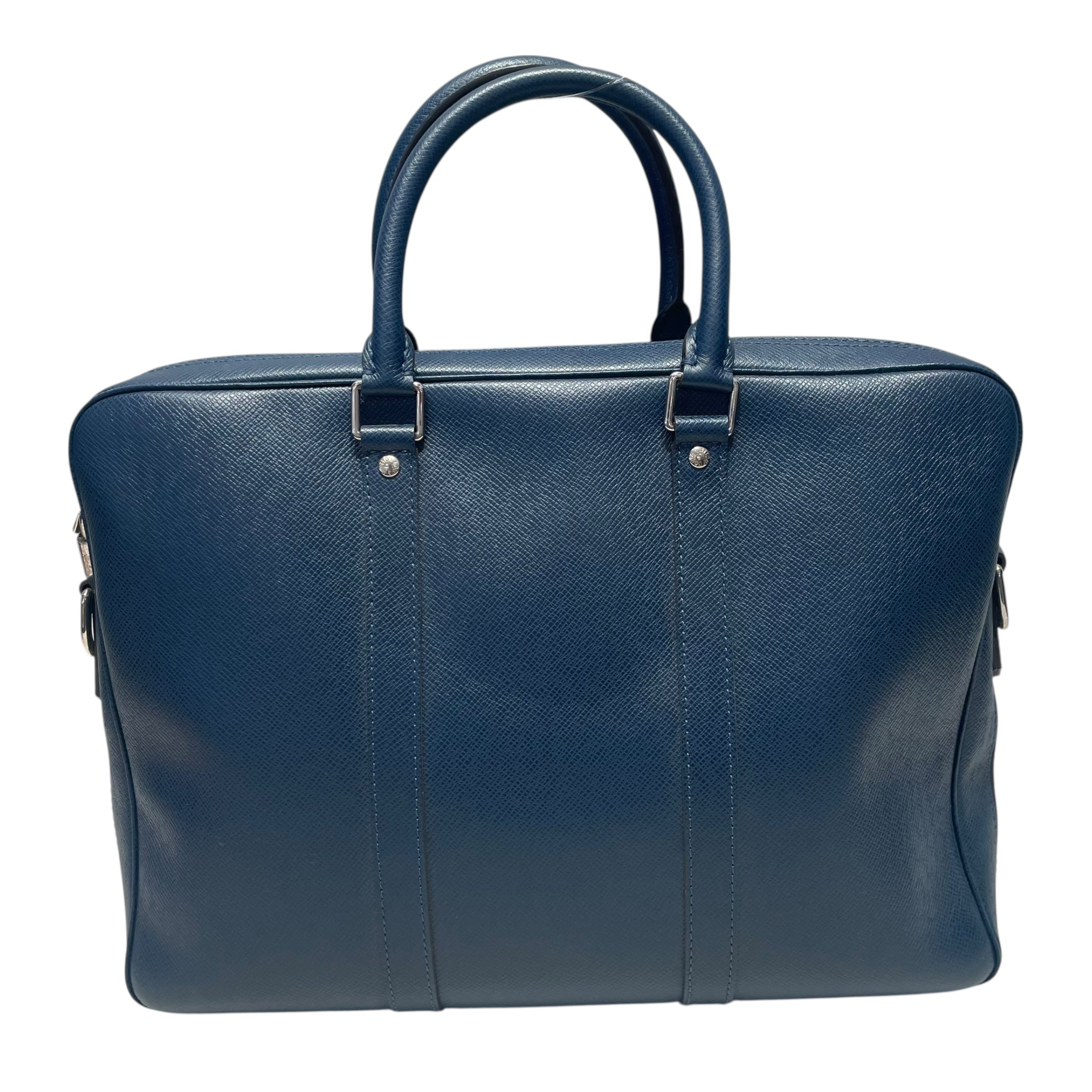 LOUIS VUITTON/Bag/Leather/NVY/portr documents fl4166 view 2