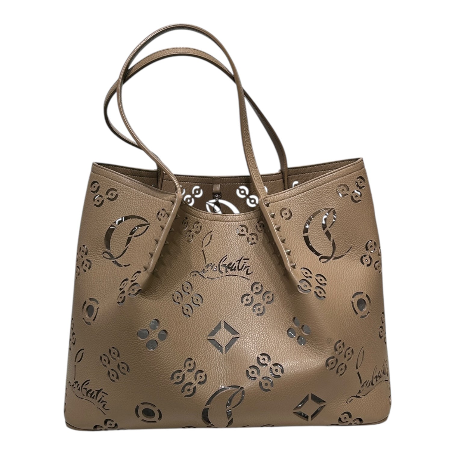 Christian Louboutin/Bag/BEG/STUDDED CUTOUT TOTE view 1