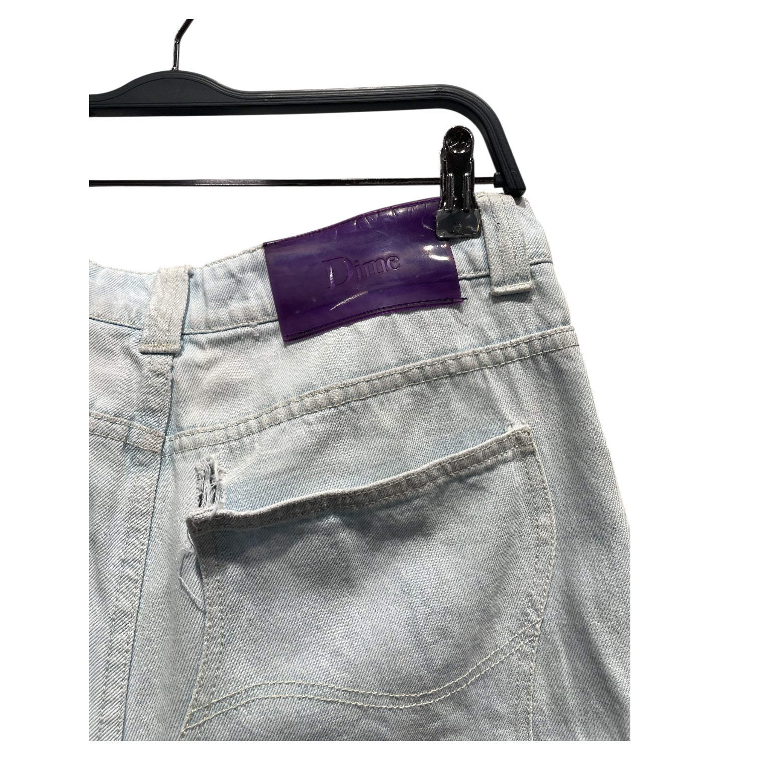Dime/Straight Pants/32/Denim/BLU/Light wash baggy skate denim view 6