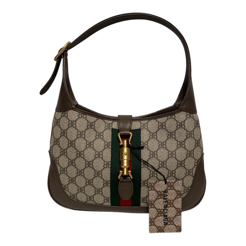 BALENCIAGA/Hand Bag/Monogram/Leather/KHK/GUCCI