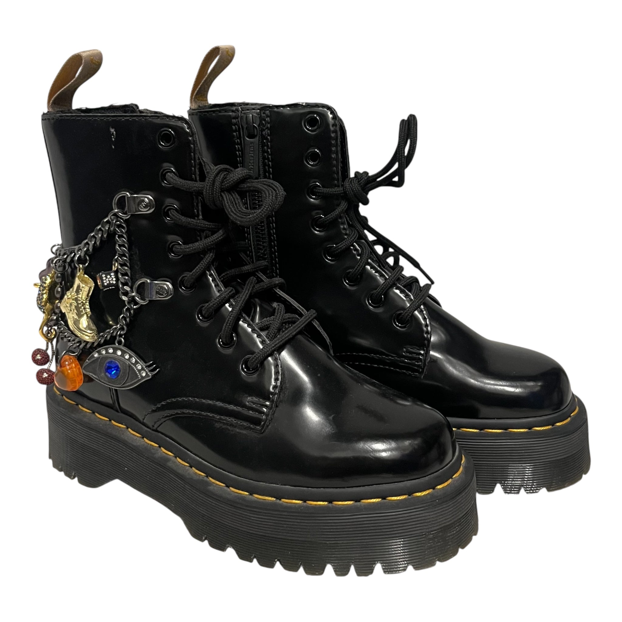 Dr.Martens/Heaven By Marc Jacobs/Lace Up Boots/US 5/Cowhide/BLK/ view 1