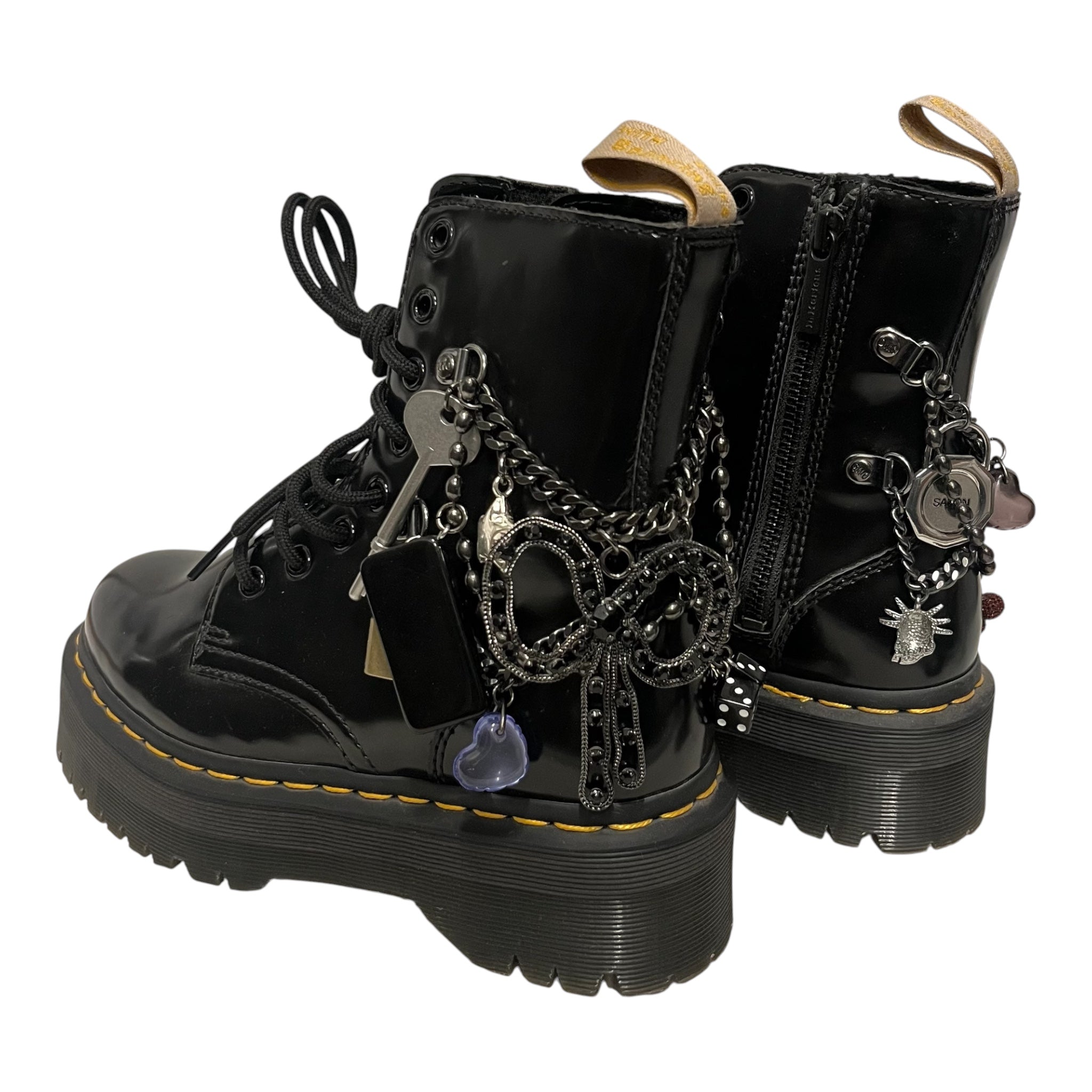 Dr.Martens/Heaven By Marc Jacobs/Lace Up Boots/US 5/Cowhide/BLK/ view 2