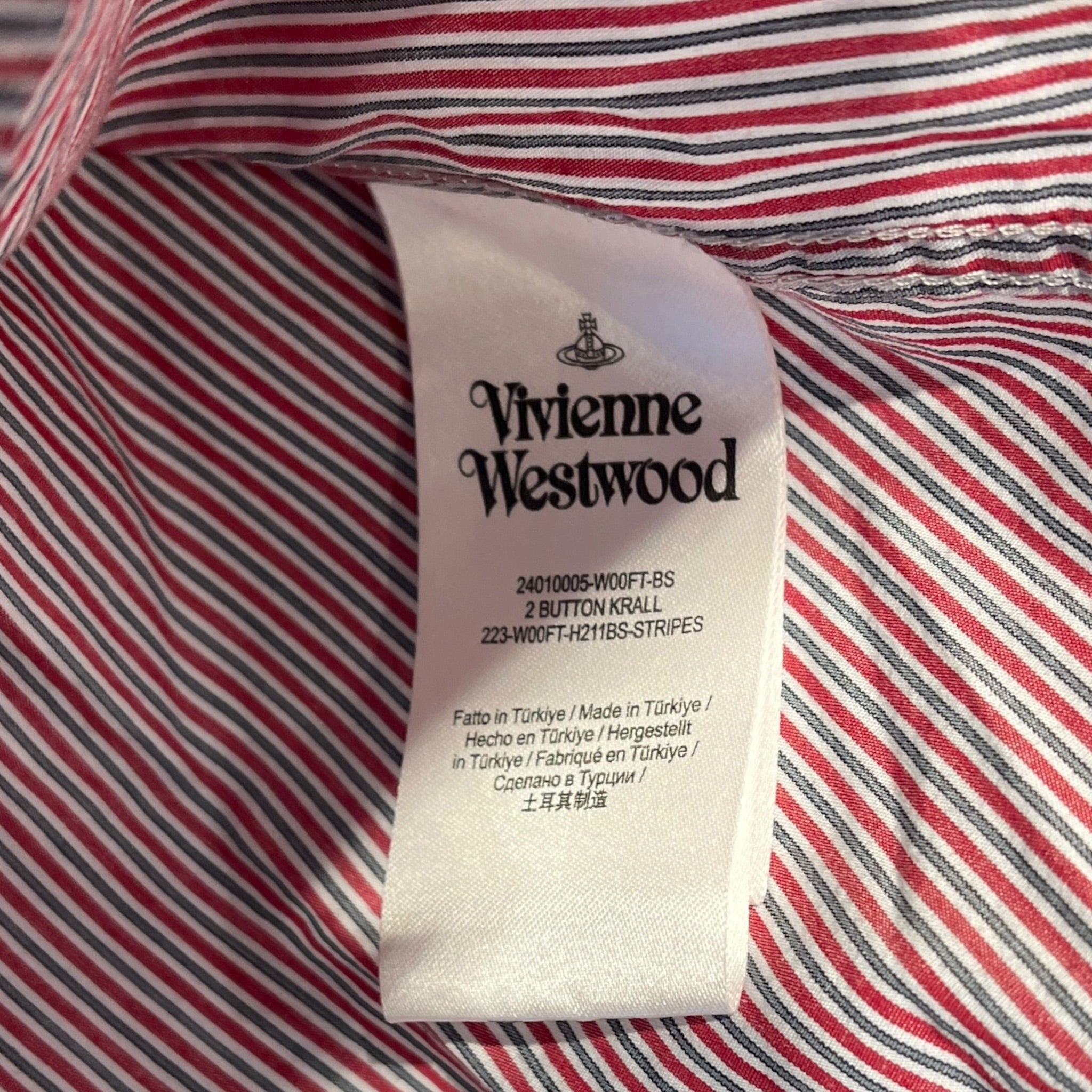Vivienne Westwood/LS T-Shirt/XXL/Cotton/MLT/Stripe/GOLD ORB BLUE RING view 4