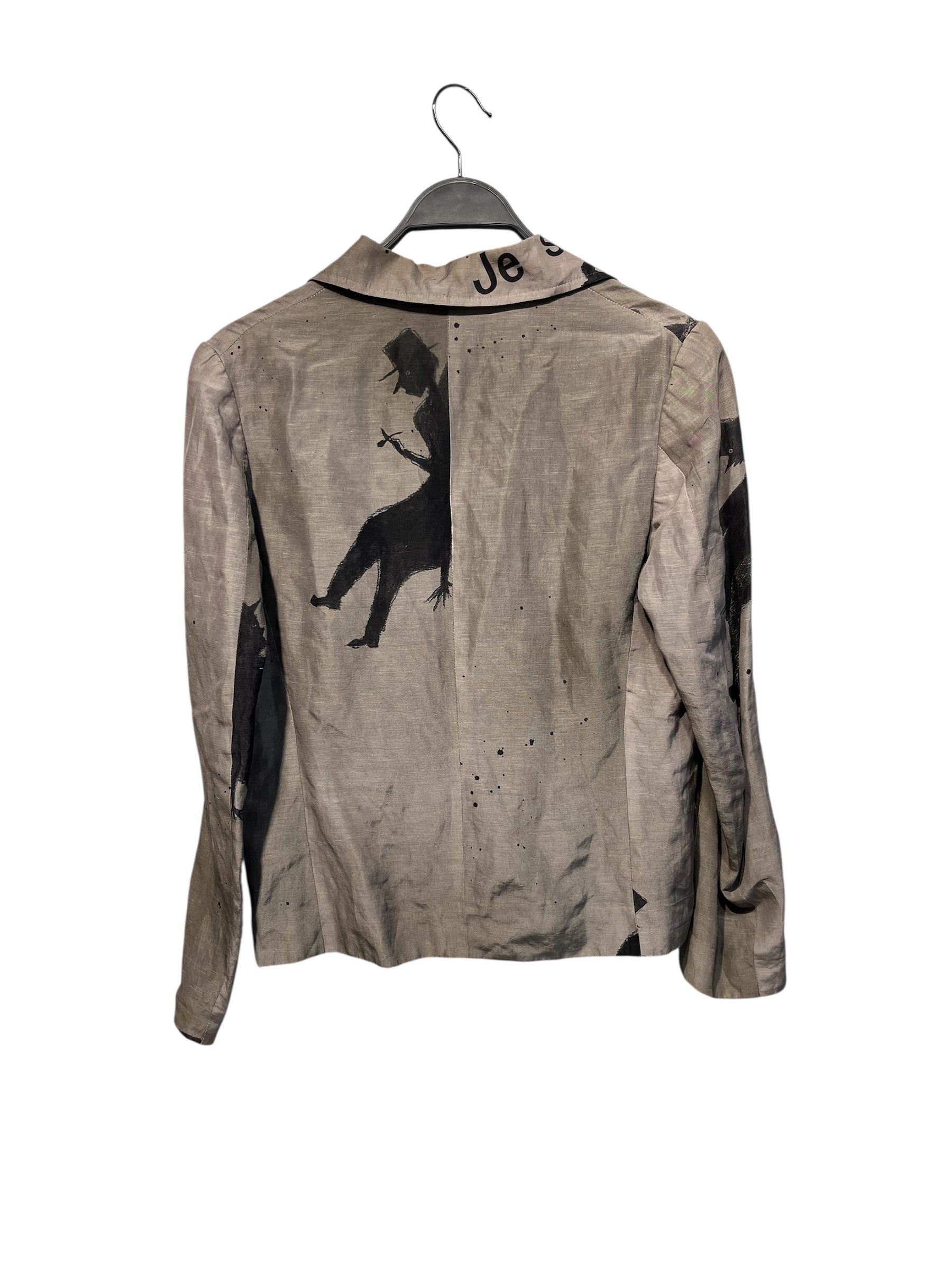 Y's/Tailored Jkt/Polyester/GRY/All Over Print/"J suis H" SS 200s view 2