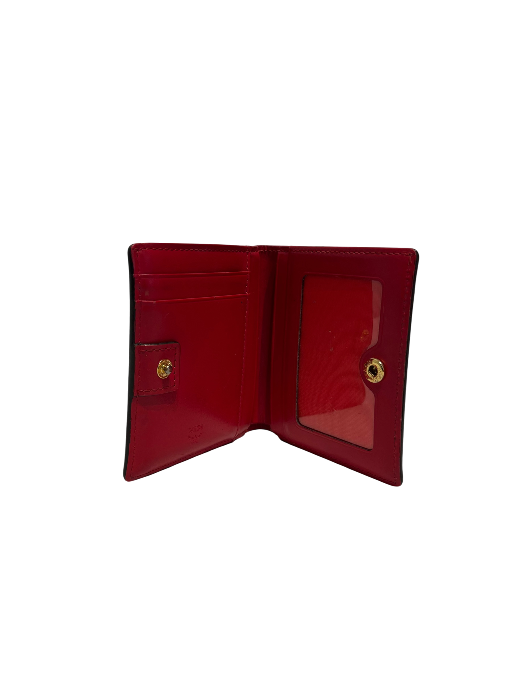 MCM/Bifold Wallet/Monogram/Leather/CML/M's/RED INTERIOR view 4