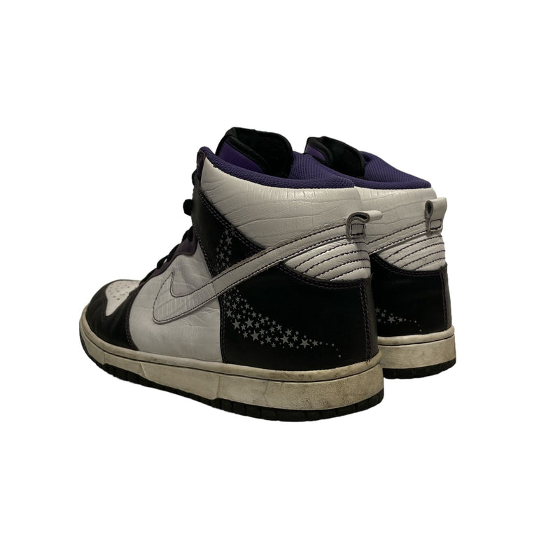 NIKE/Hi-Sneakers/US 9.5/All Over Print/WHT/CROCSTAR DUNK HIGH