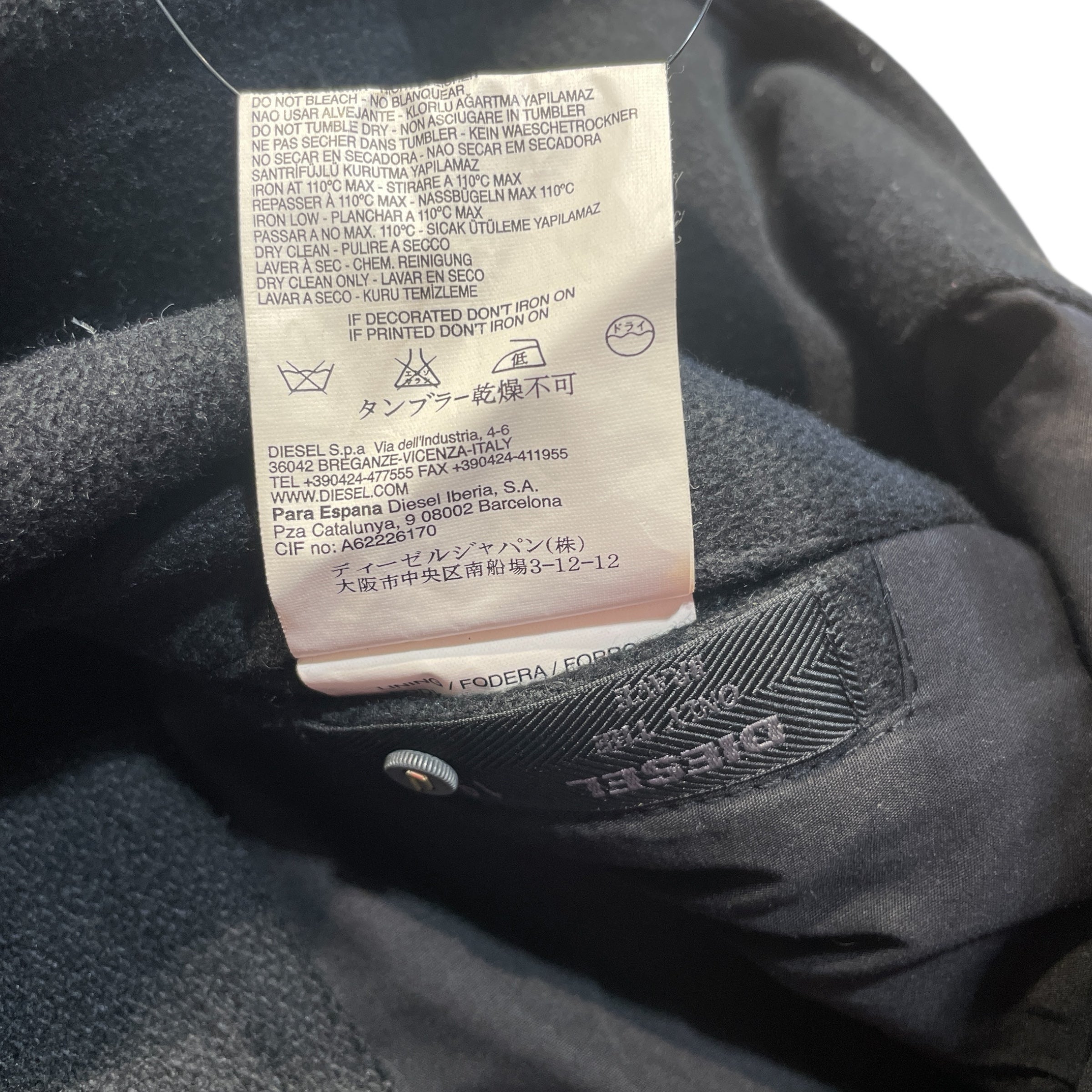 DIESEL/Peacoat/L/Wool/BLK/Diesel 'Only The Brave' Wool view 4