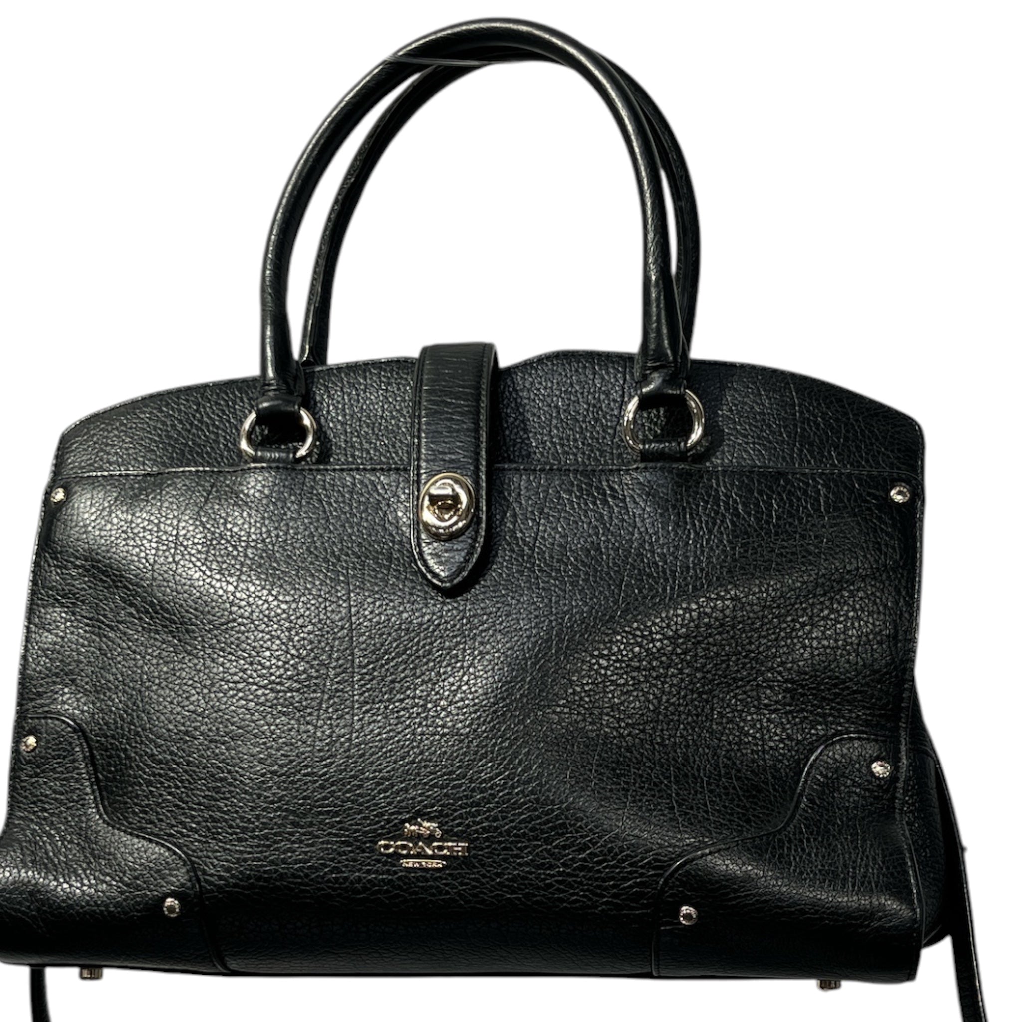 COACH/Hand Bag/Leather/BLK/CROSS BODY view 1