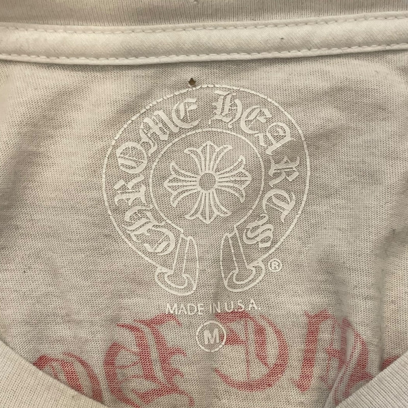 CHROME HEARTS/T-Shirt/M/Cotton/WHT/Graphic/