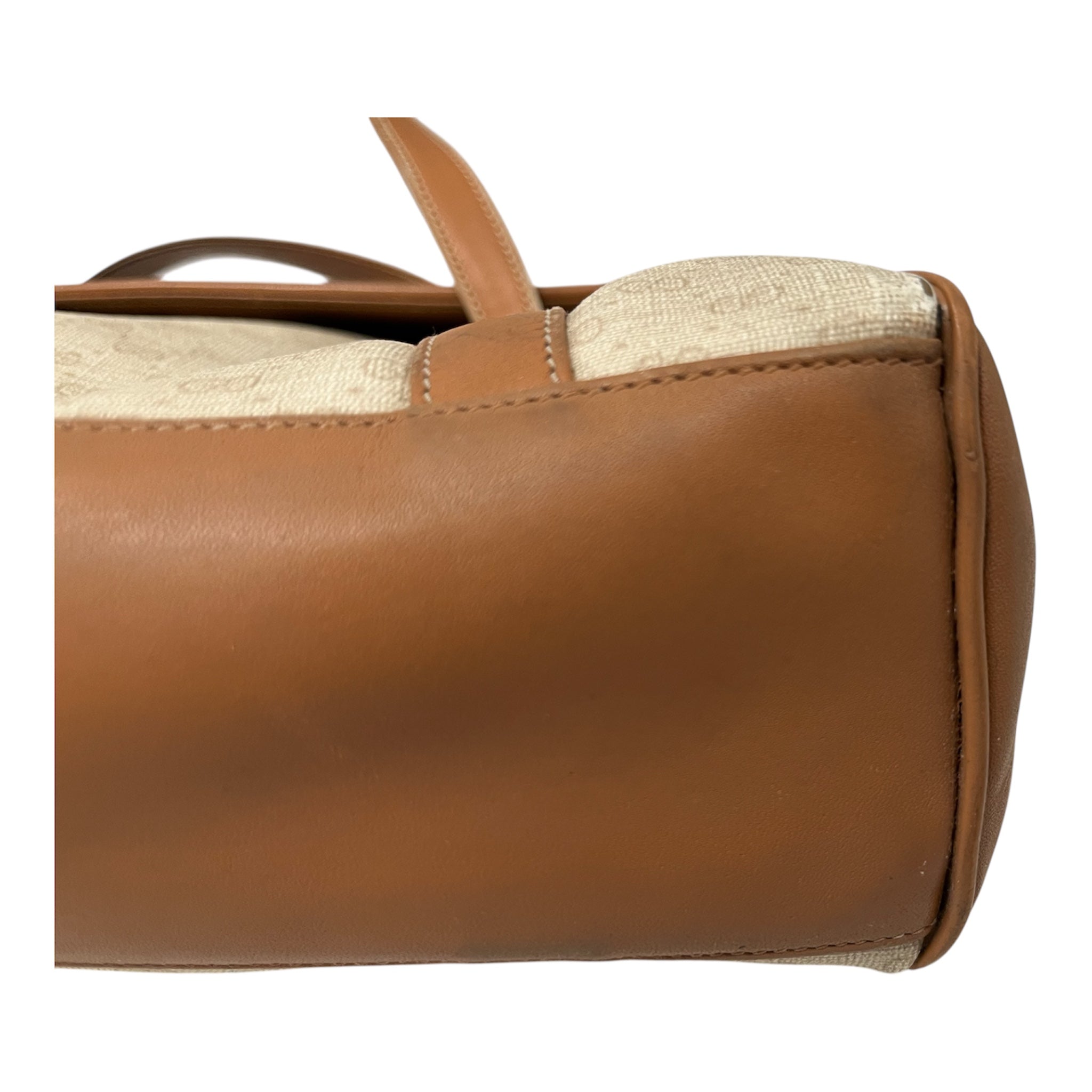 GUCCI/Hand Bag/Monogram/Leather/WHT/MICRO GG view 5