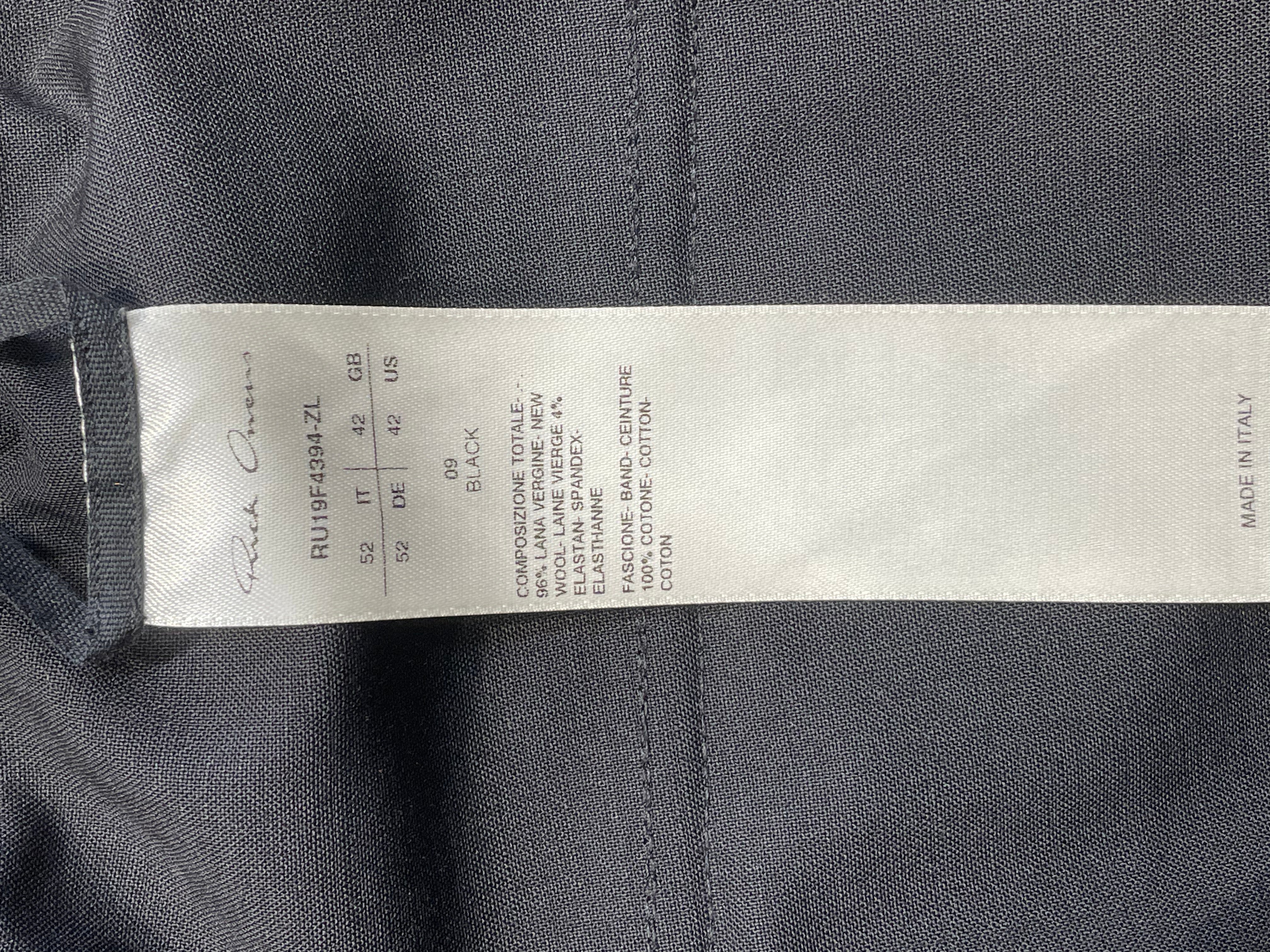 Rick Owens/Pants/42/Wool/BLK/Drawstring Astaires Long view 4