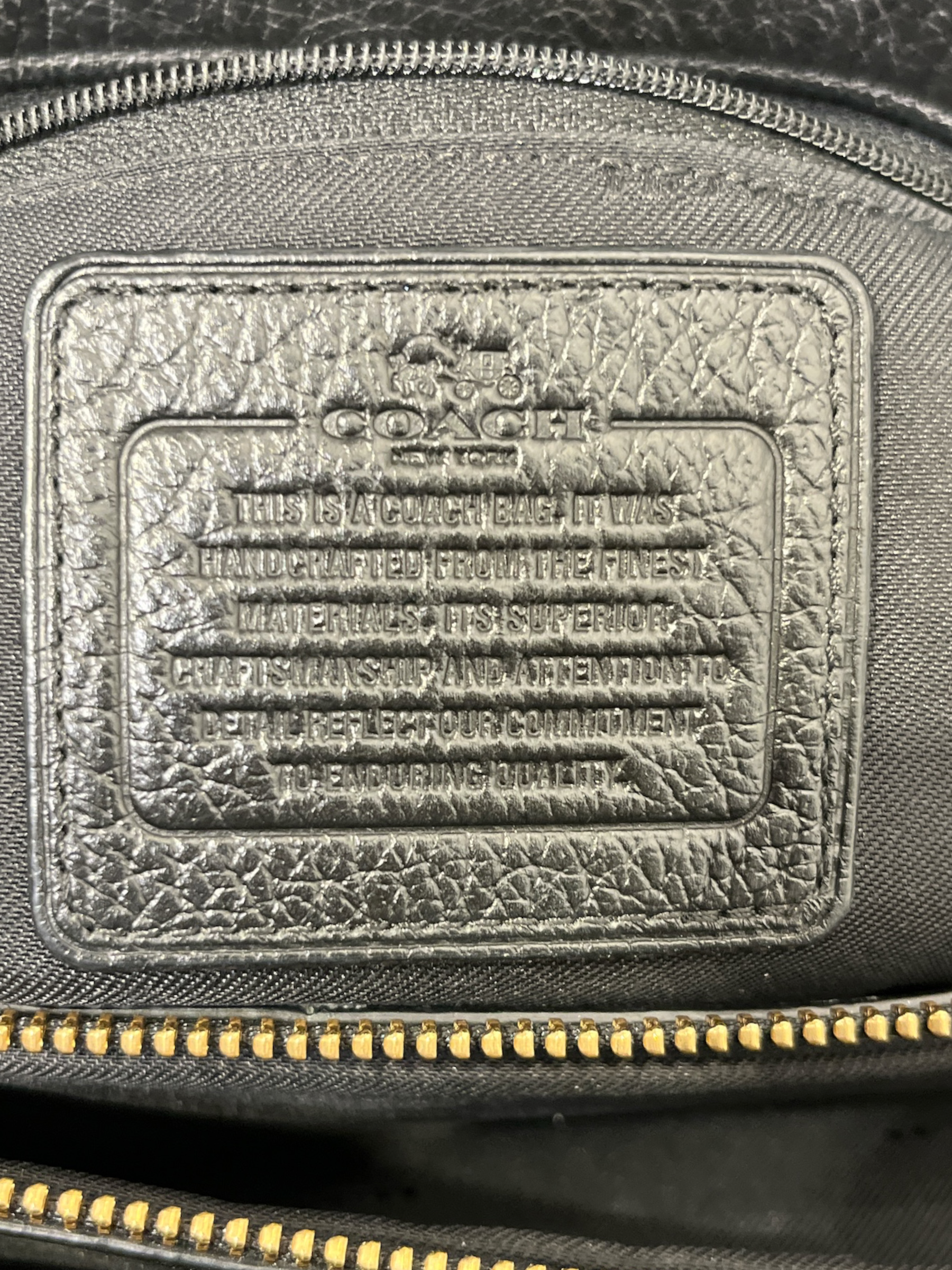 COACH/Hand Bag/Leather/BLK/CROSS BODY view 4