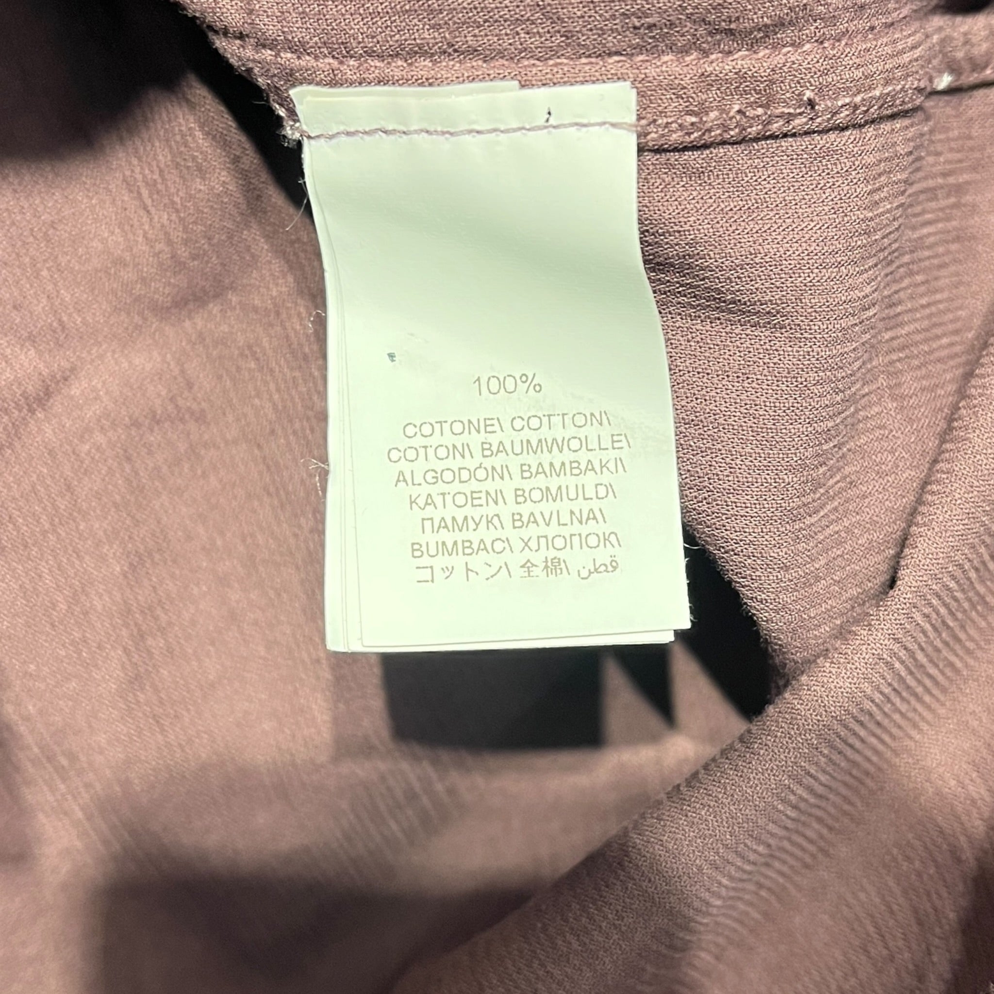 BRUNELLO CUCINELLI/LS Shirt/XXL/Cotton/BRW/Open Coller/Basic Fit Brown Rib Button Up view 4
