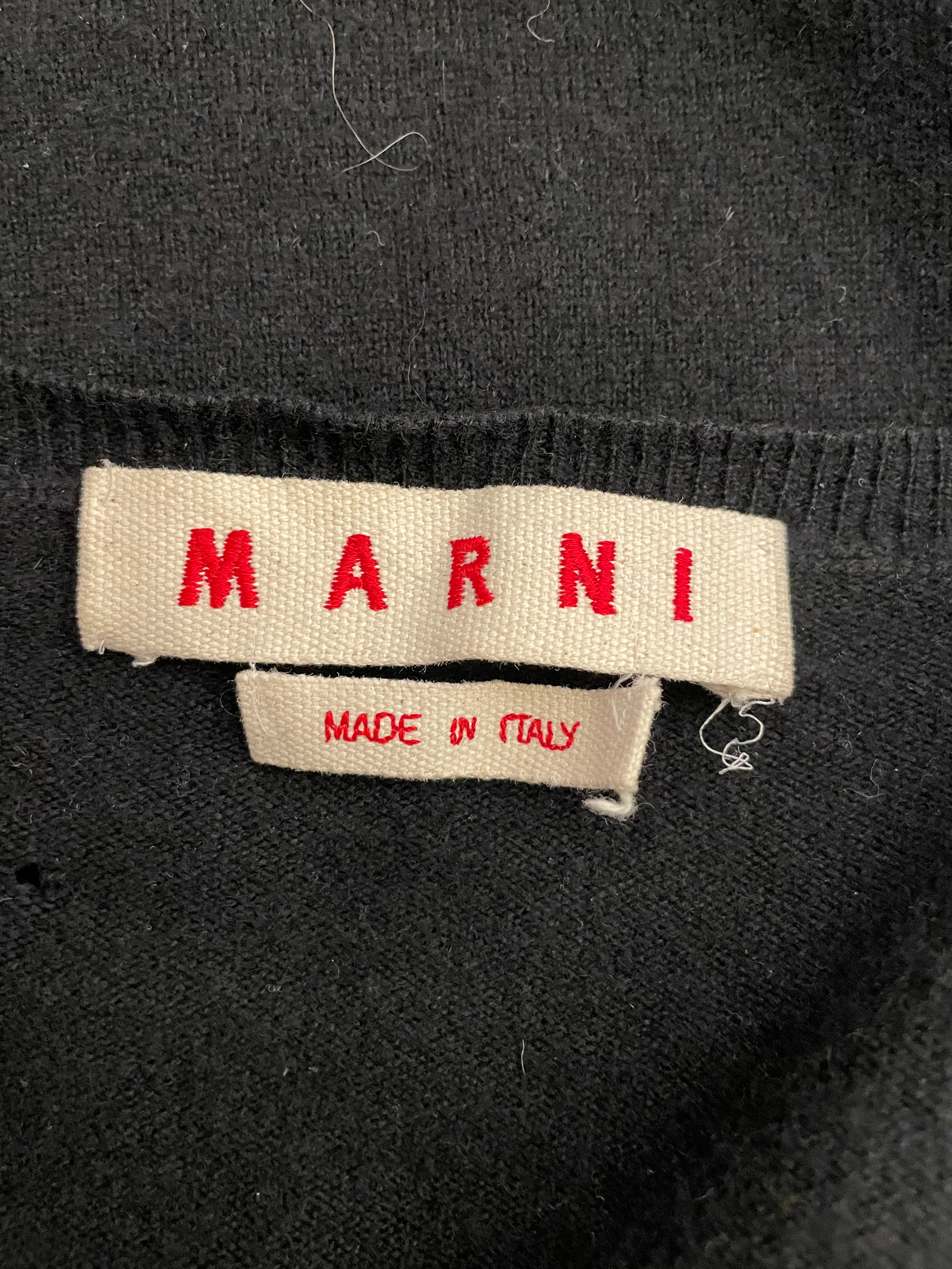 MARNI///Cardigan/S/Plain/Cotton/BLK//W [Designers] Design/ view 3