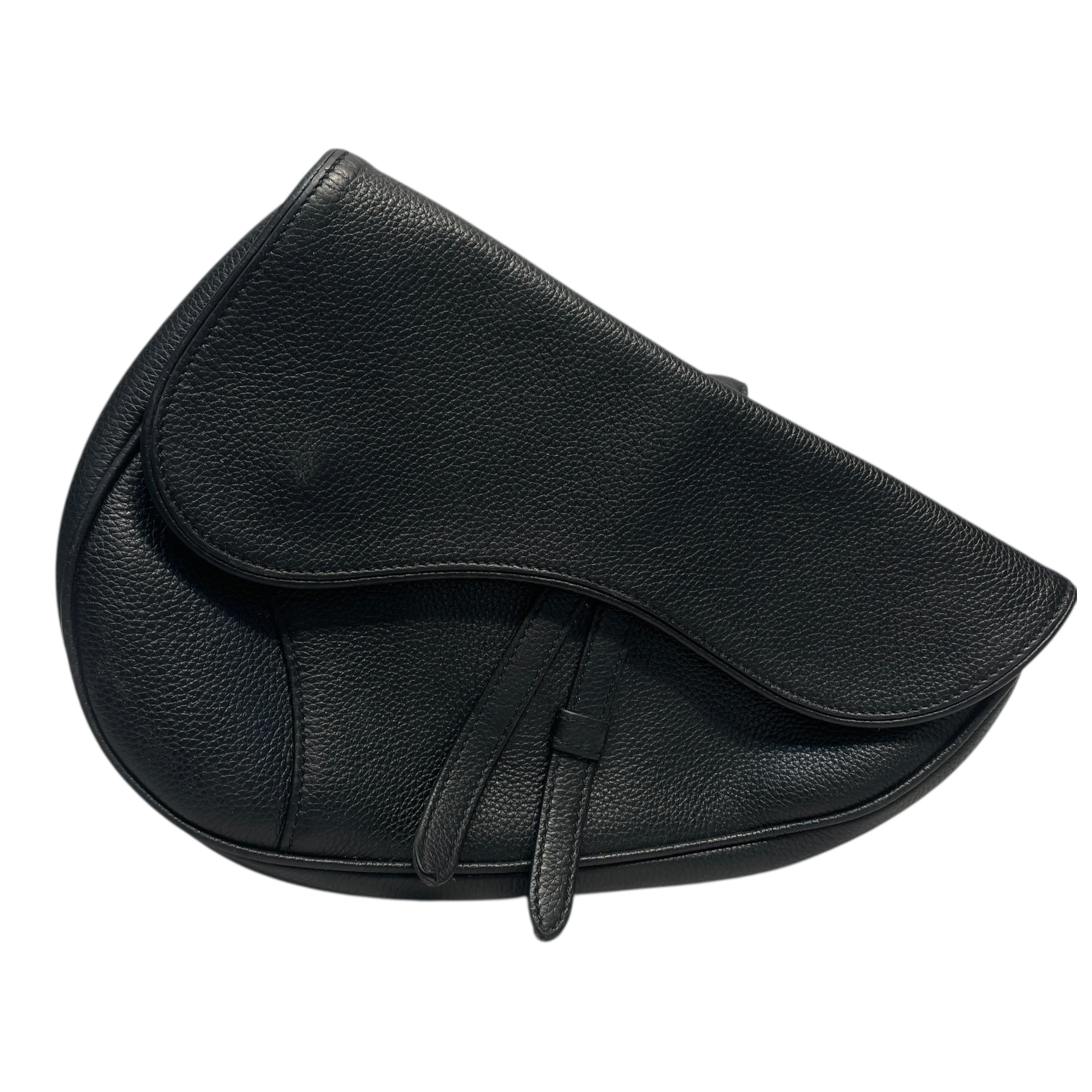 Christian Dior/Cross Body Bag/Leather/BLK/2022 Dior Saddlebag view 1