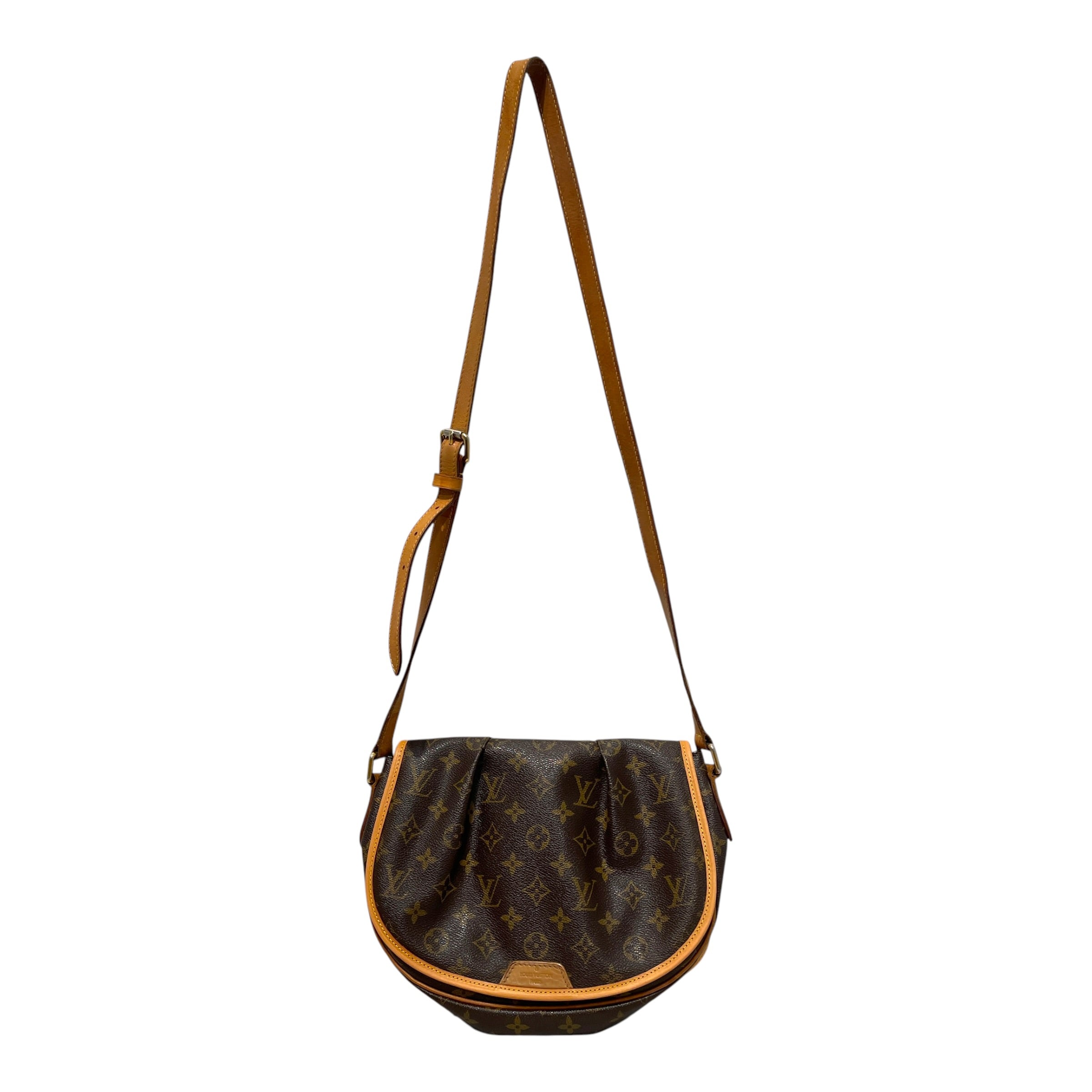 LOUIS VUITTON/Cross Body Bag/Monogram/Leather/BRW/Menilmontant PM view 1