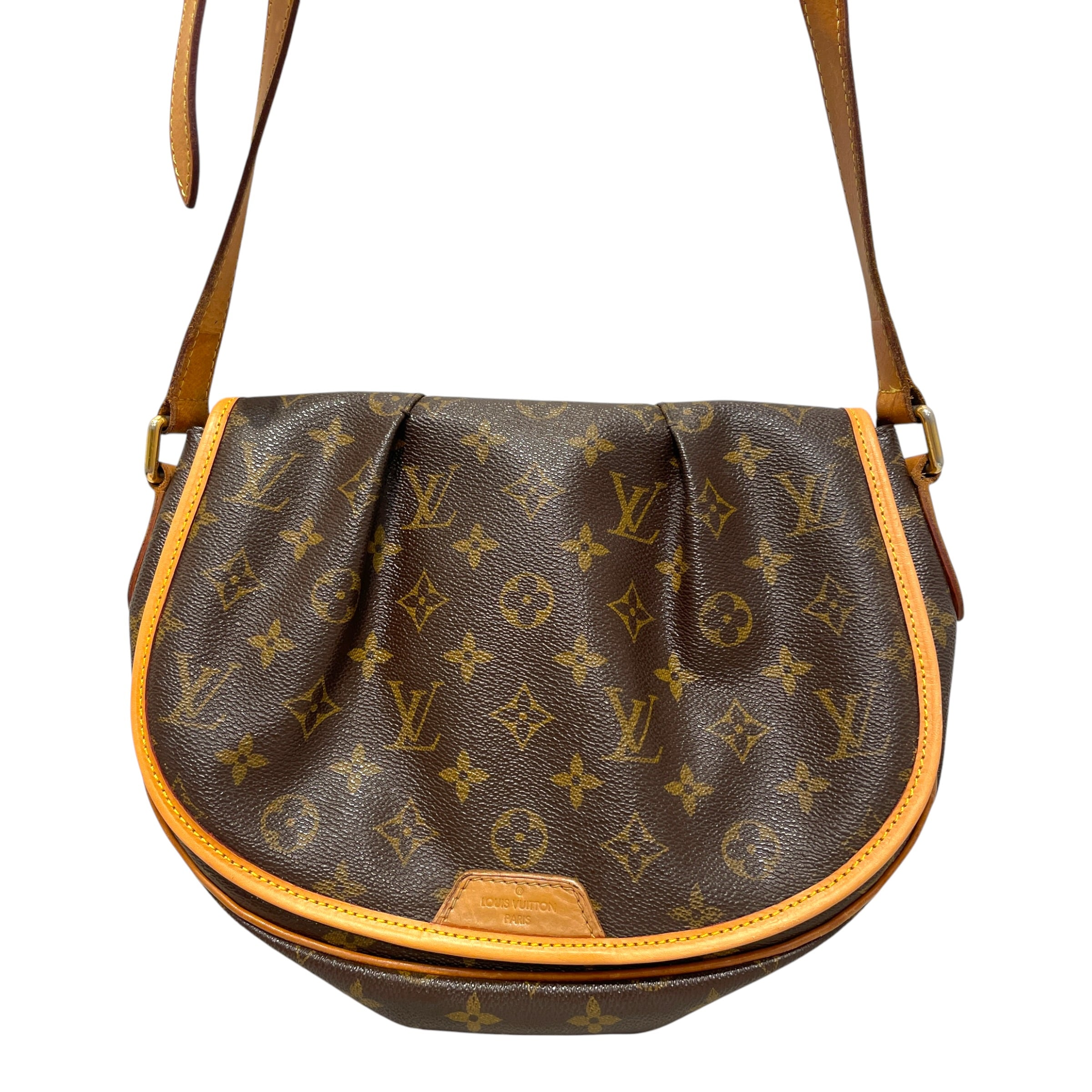 LOUIS VUITTON/Cross Body Bag/Monogram/Leather/BRW/Menilmontant PM view 2