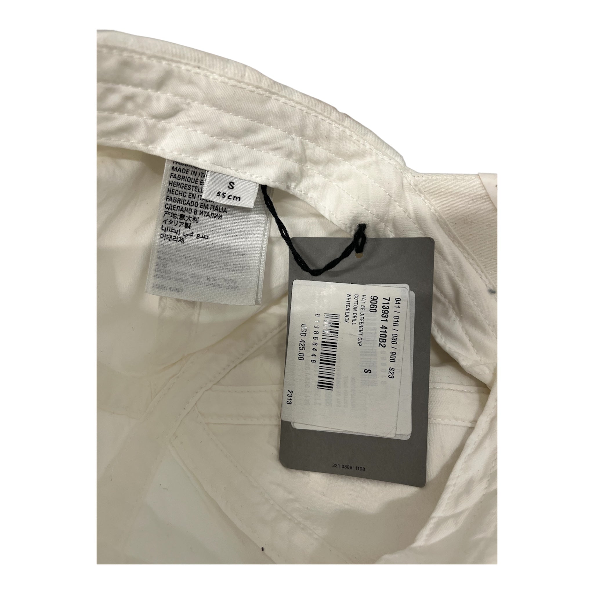 BALENCIAGA/Cap/S/Cotton/WHT/BE DIFFERENT view 4