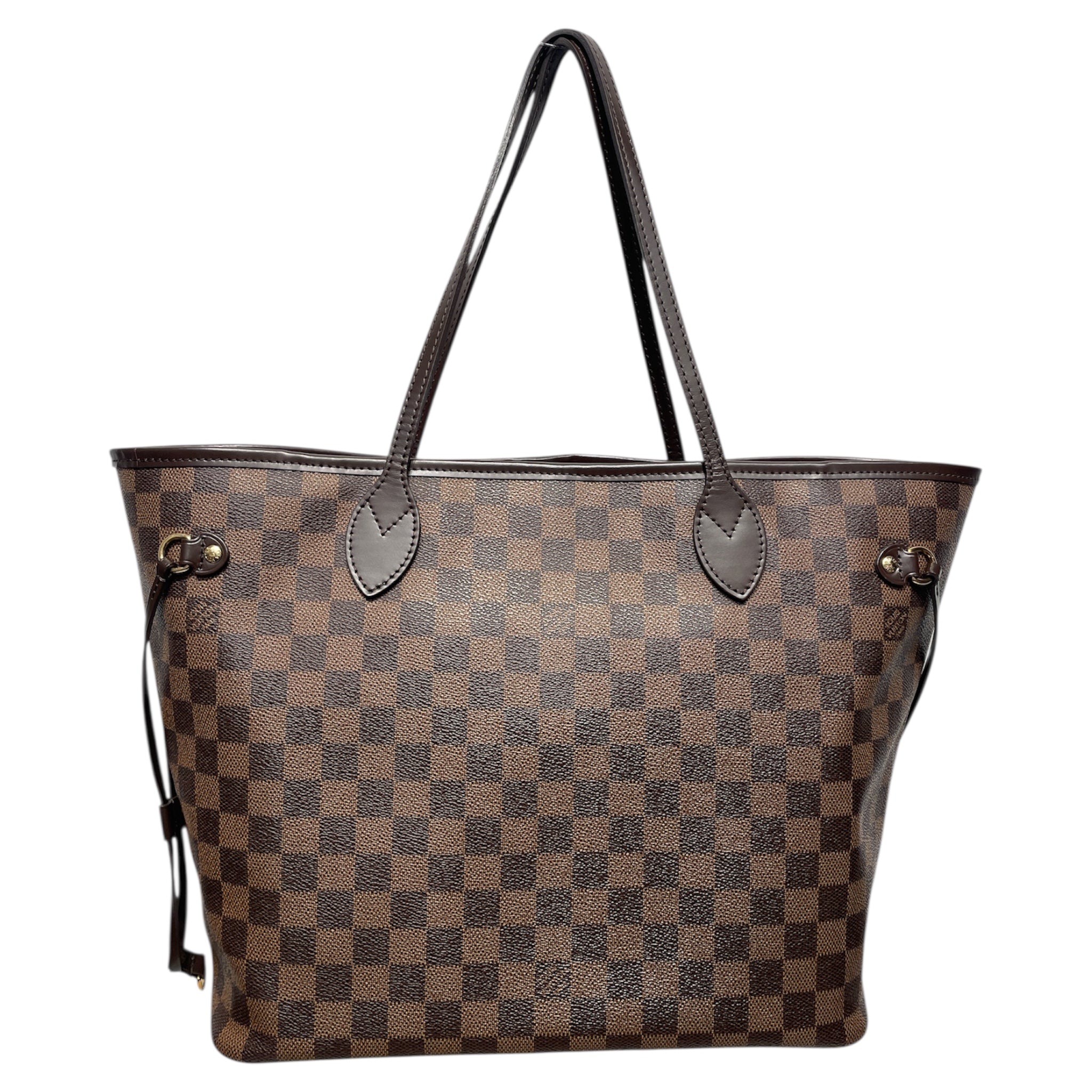LOUIS VUITTON/Tote Bag/Plaid/Leather/BRW/Neverfull with Clutch  SF4166 view 2