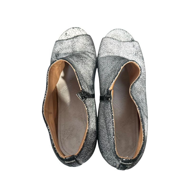 Maison Margiela/Heels/EU 40/Leather/WHT/cracked paint
