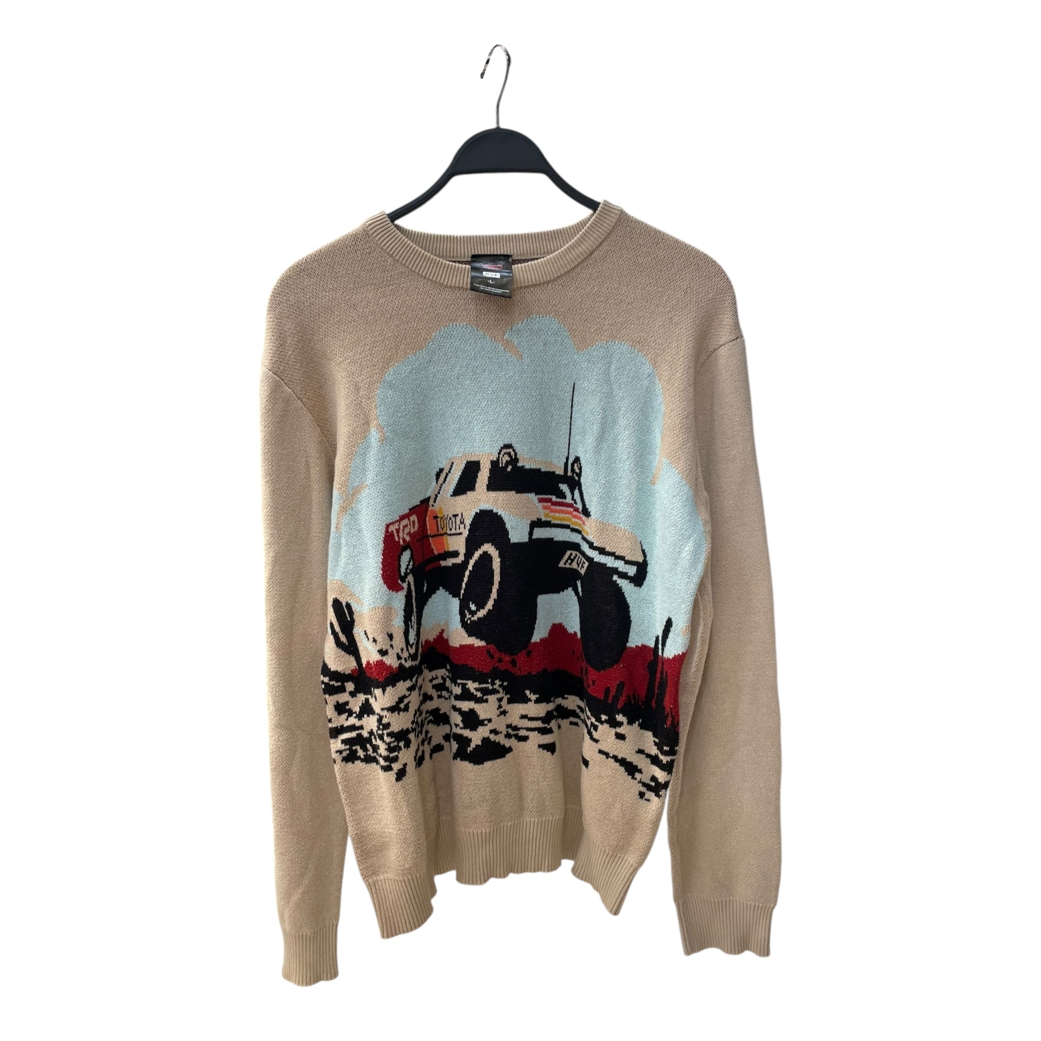 HUF/Sweater/L/Cotton/BEG/Toyota Truck view 1