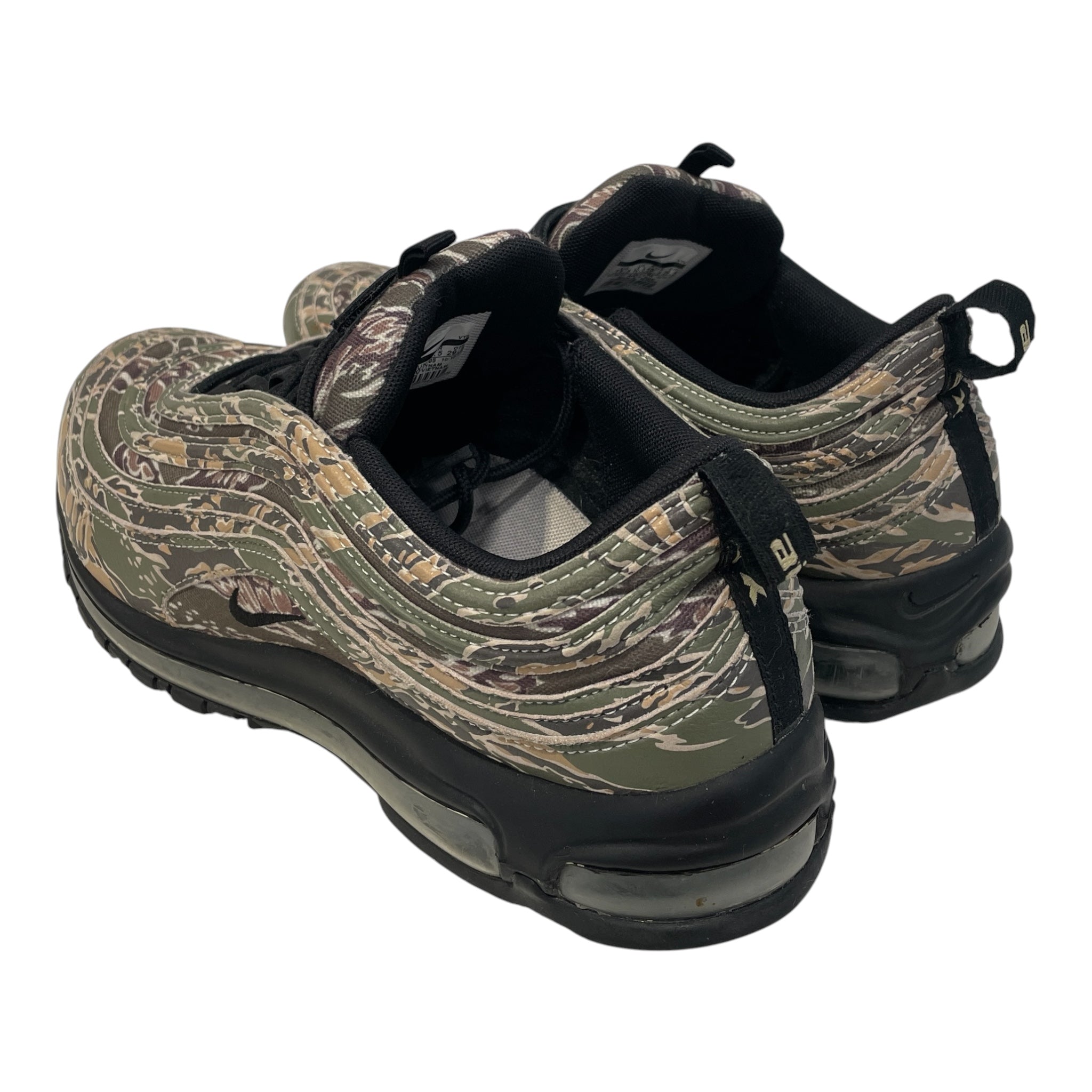 NIKE/AIR MAX 97 PREMIUM QS/Low-Sneakers/US 11.5/Camouflage/KHK/AJ2614-205 view 2