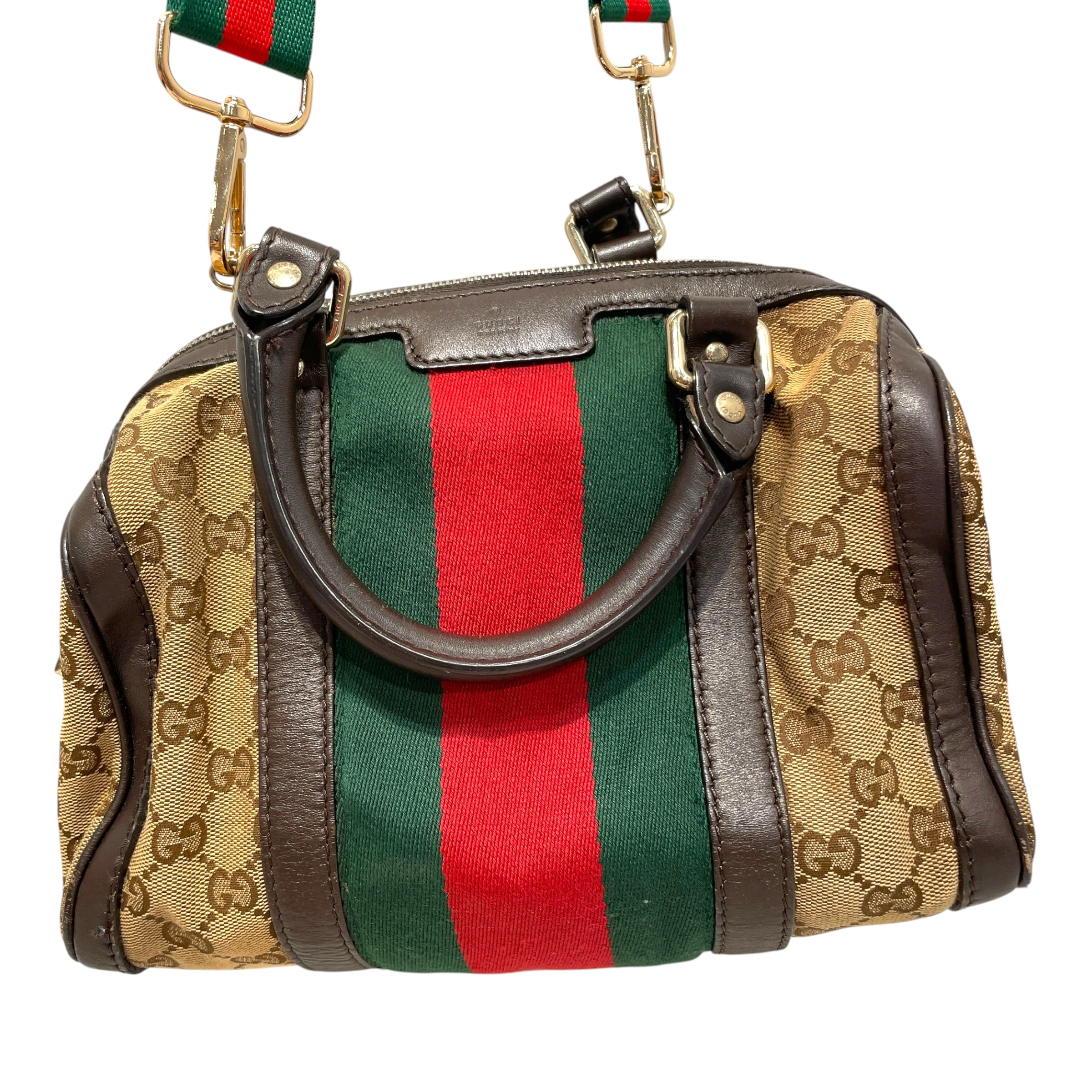 GUCCI/Boston Bag/Monogram/Cotton/MLT/Monogram Boston bag view 2