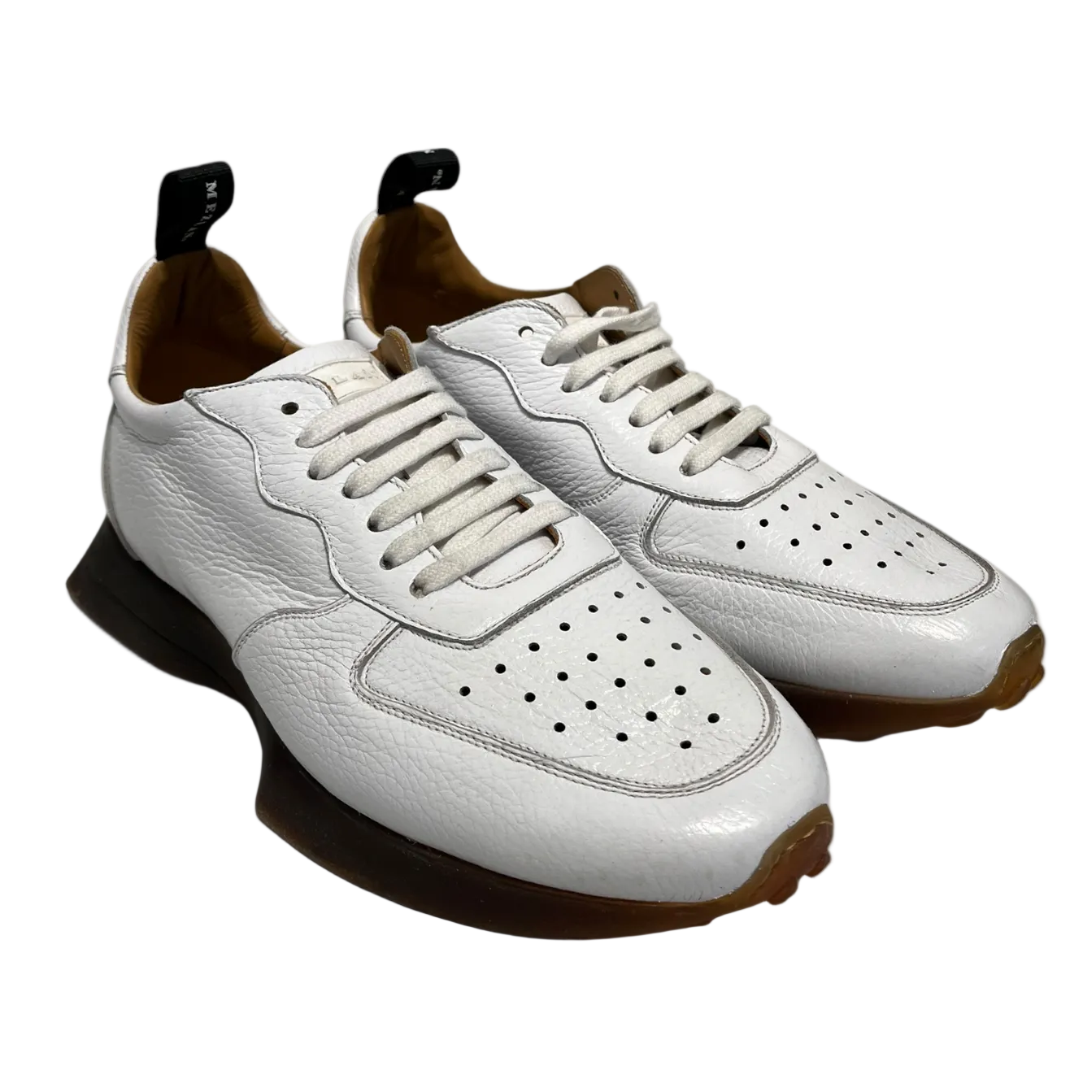 MEZLAN/Low-Sneakers/US 11/Leather/WHT/GERARDO WHT/GUM SOLE view 1